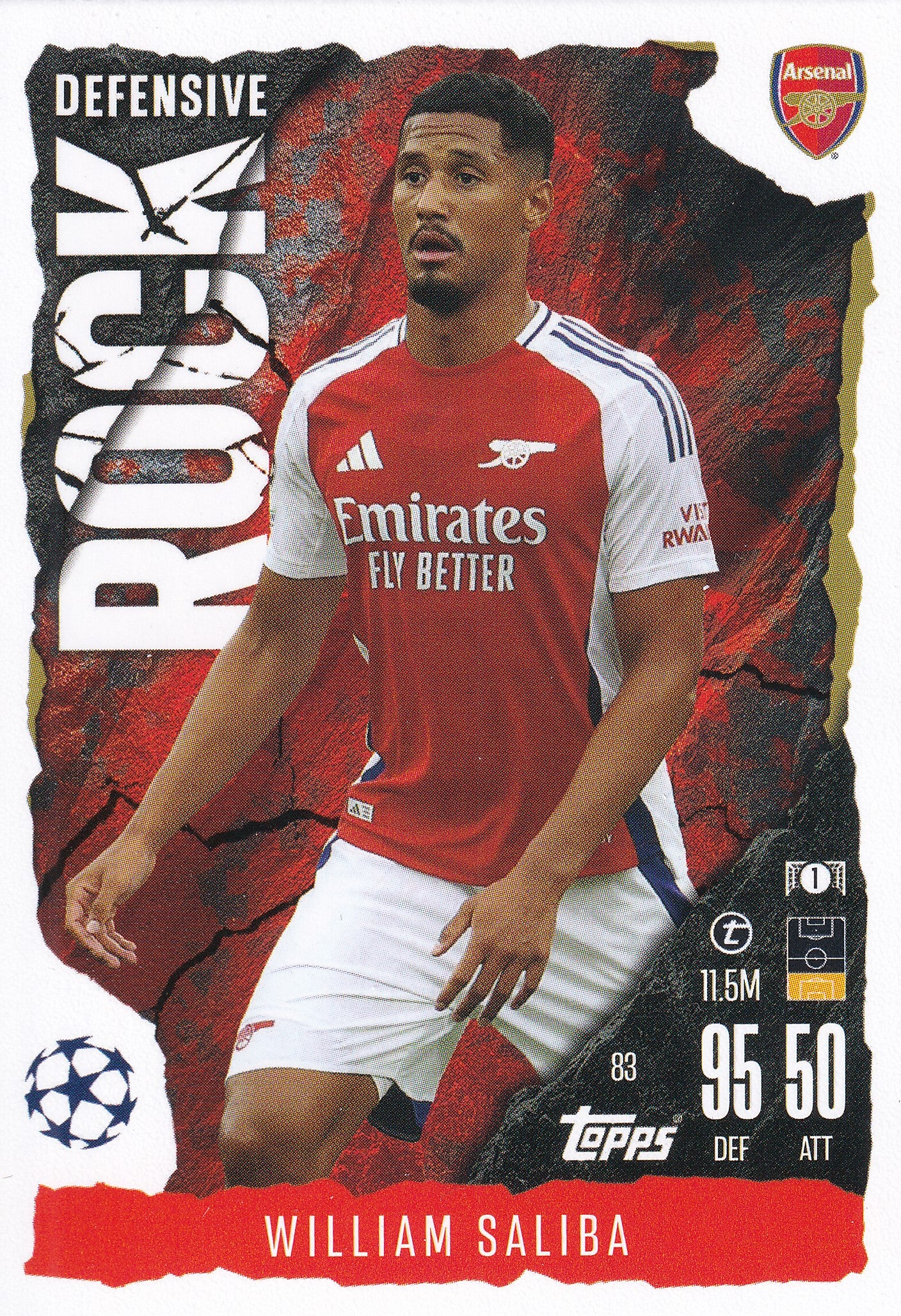 083. WILLIAM SALIBA - ARSENAL - DEFENSIVE ROCK