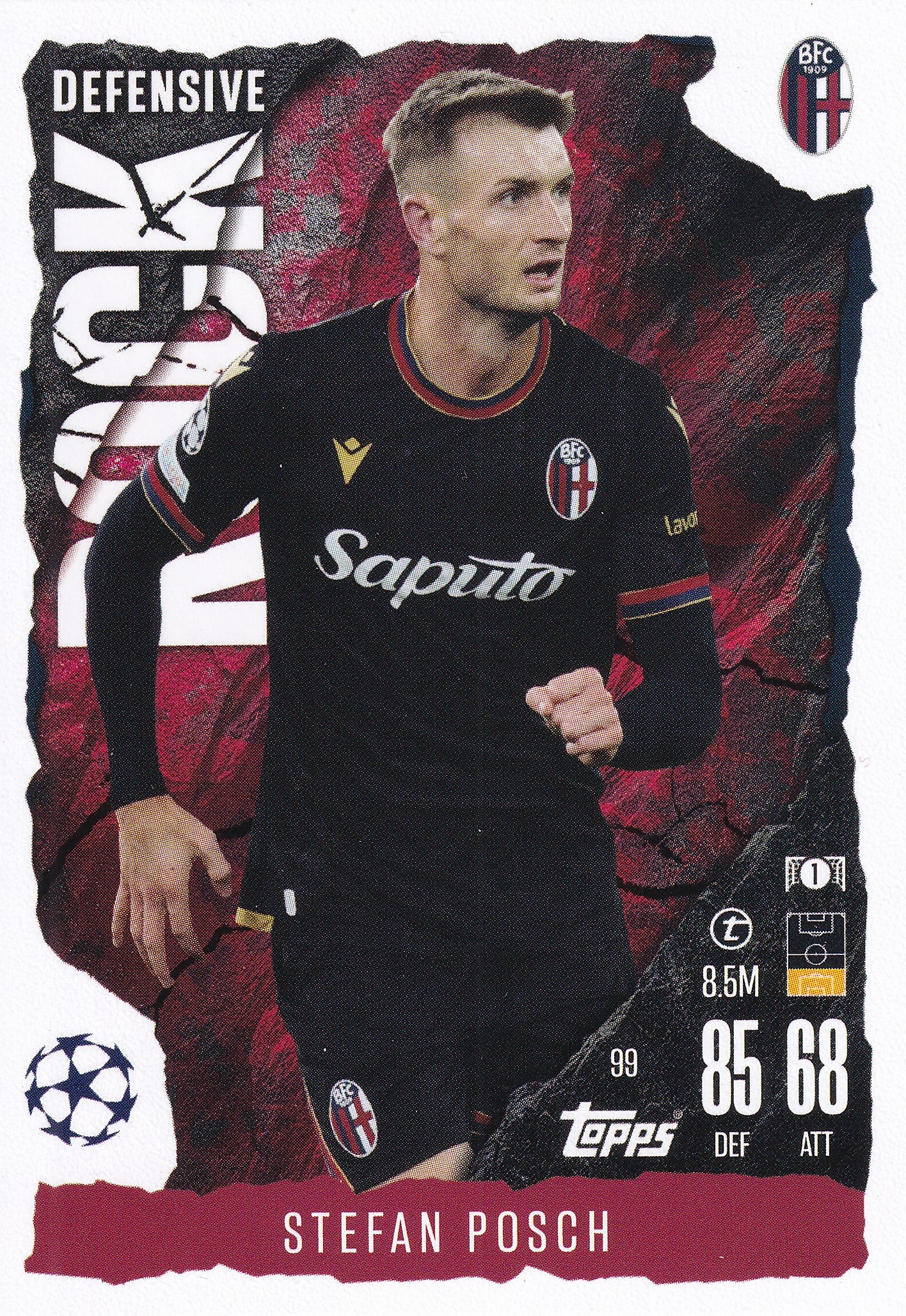 099. STEFAN POSCH - BOLOGNA 1909 - DEFENSIVE ROCK