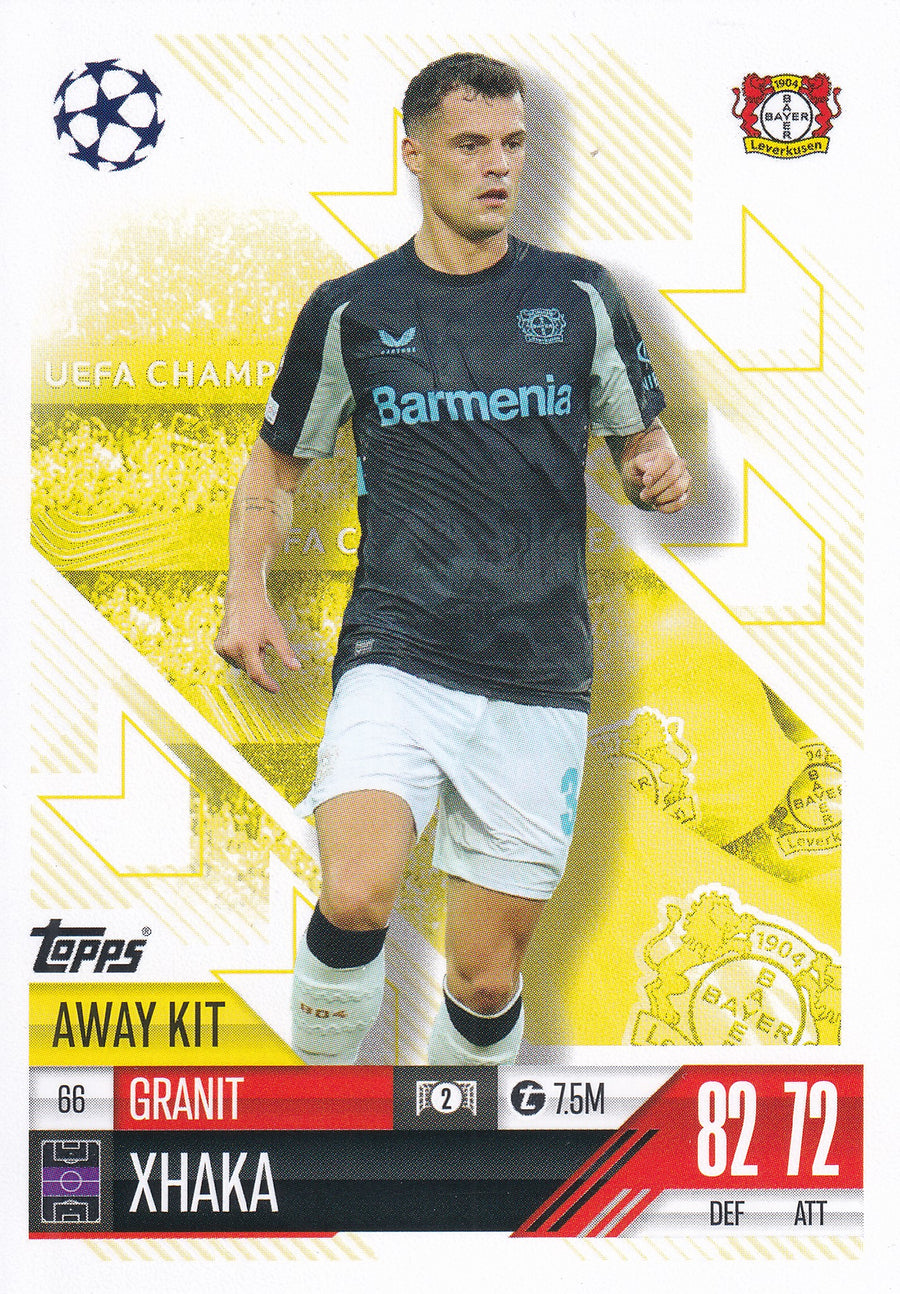 066. GRANIT XHAKA - BAYER 04 LEVERKUSEN - AWAY KIT