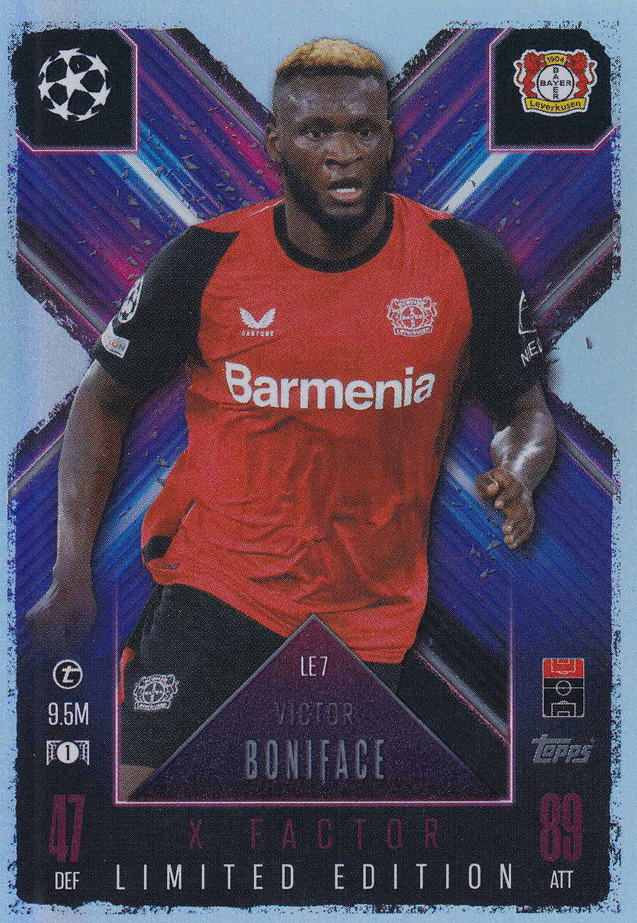 LE-07. VICTOR BONIFACE - BAYER 04 LEVERKUSEN - X FACTOR - LIMITED EDITION