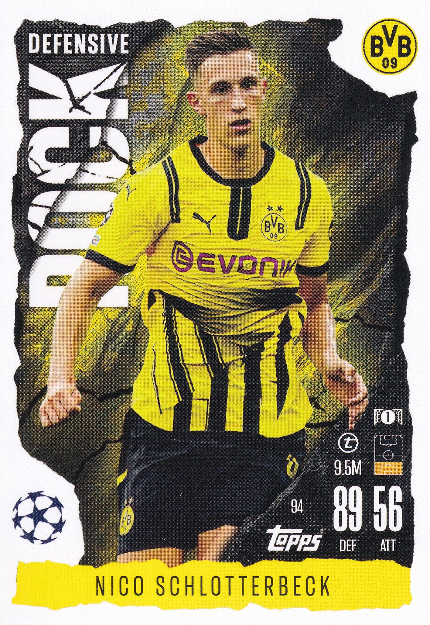 094. NICO SCHLOTTERBECK - BORUSSIA DORTMUND - DEFENSIVE ROCK