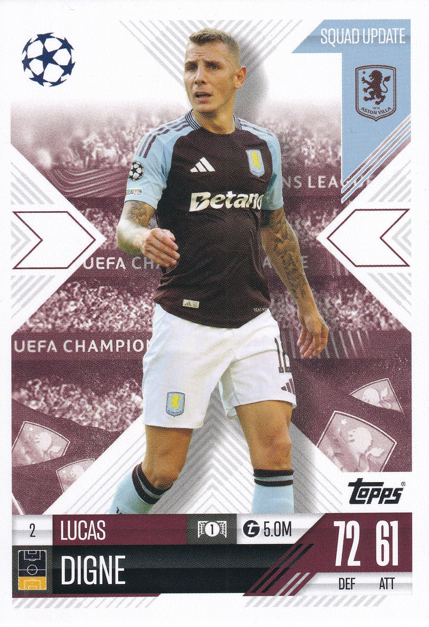 002. LUCAS DIGNE - ASTON VILLA - SQUAD UPDATE