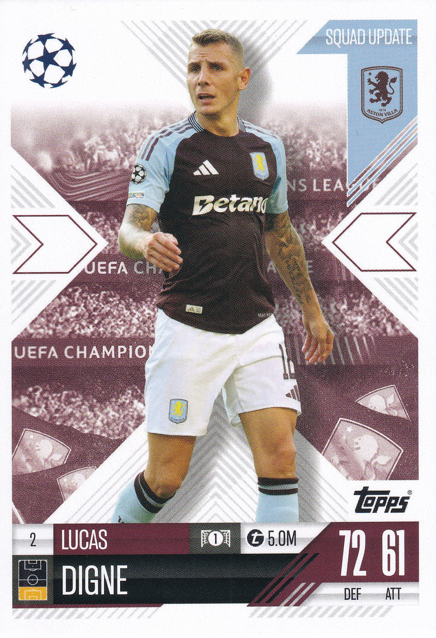 002. LUCAS DIGNE - ASTON VILLA - SQUAD UPDATE