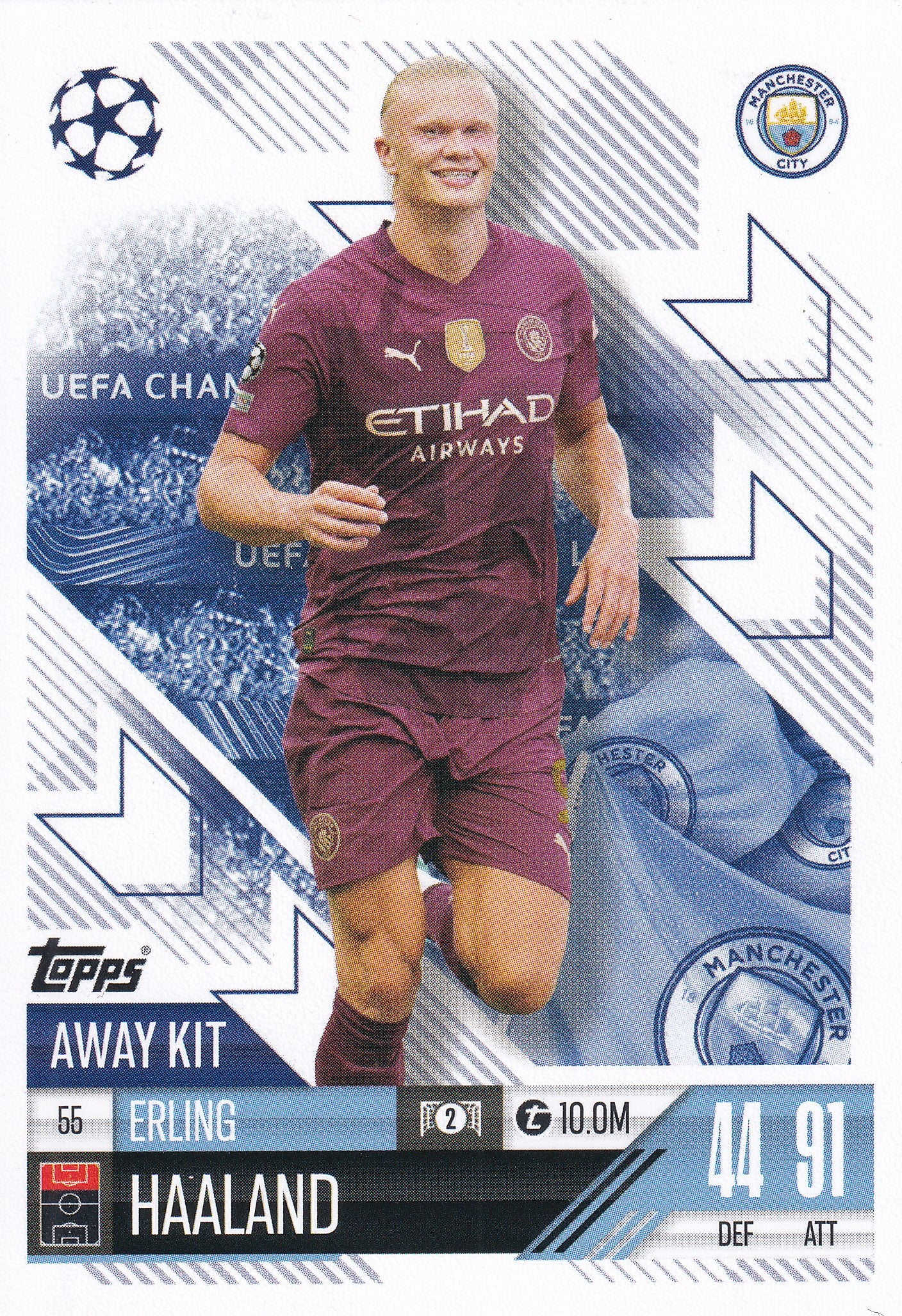 055. ERLING HAALAND - MANCHESTER CITY - AWAY KIT
