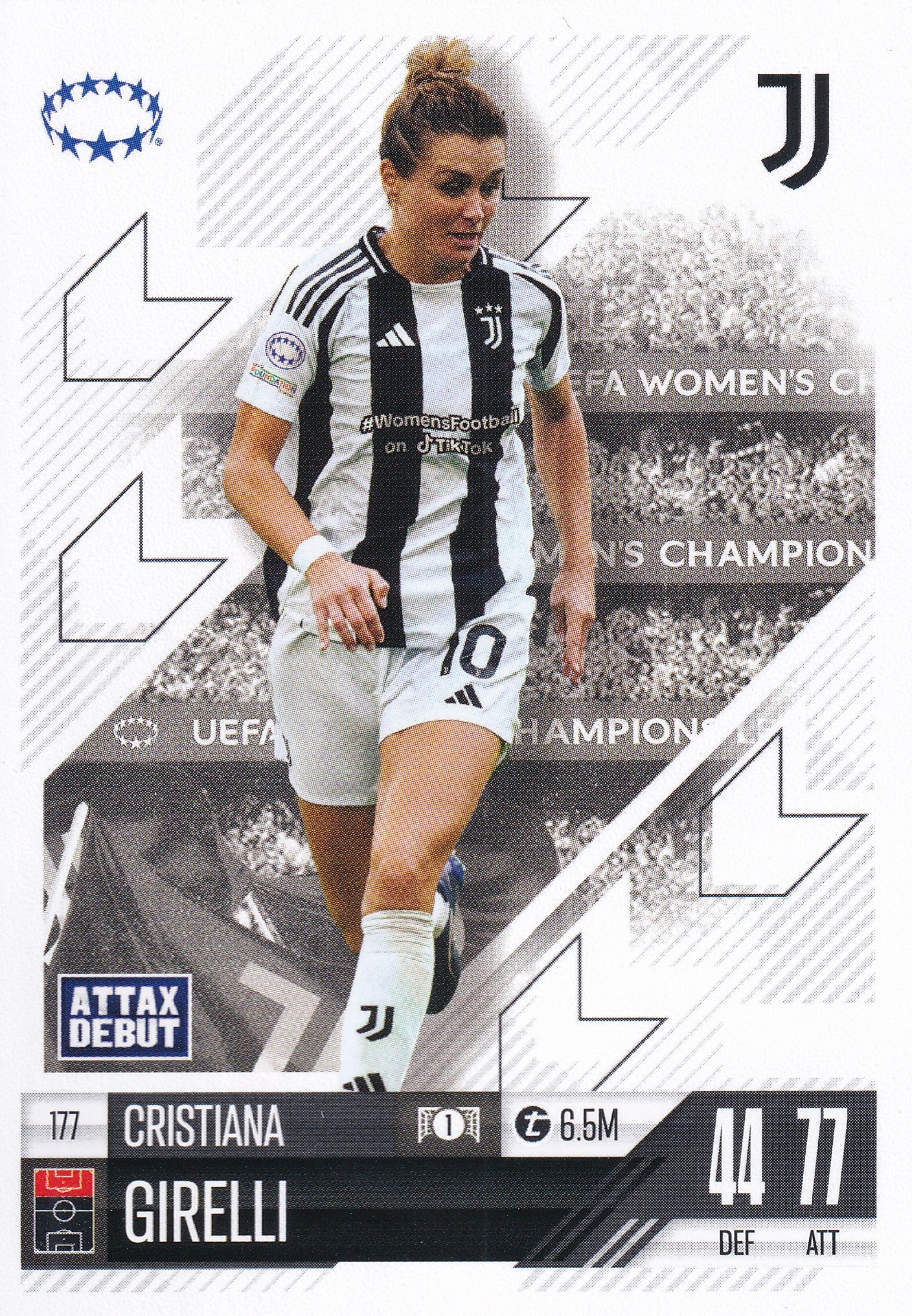 177. CRISTIANA GIRELLI - JUVENTUS - ATTAX DEBUT