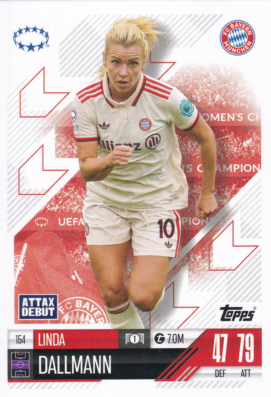 154. LINDA DALLMANN - BAYERN MUNCHEN - ATTAX DEBUT