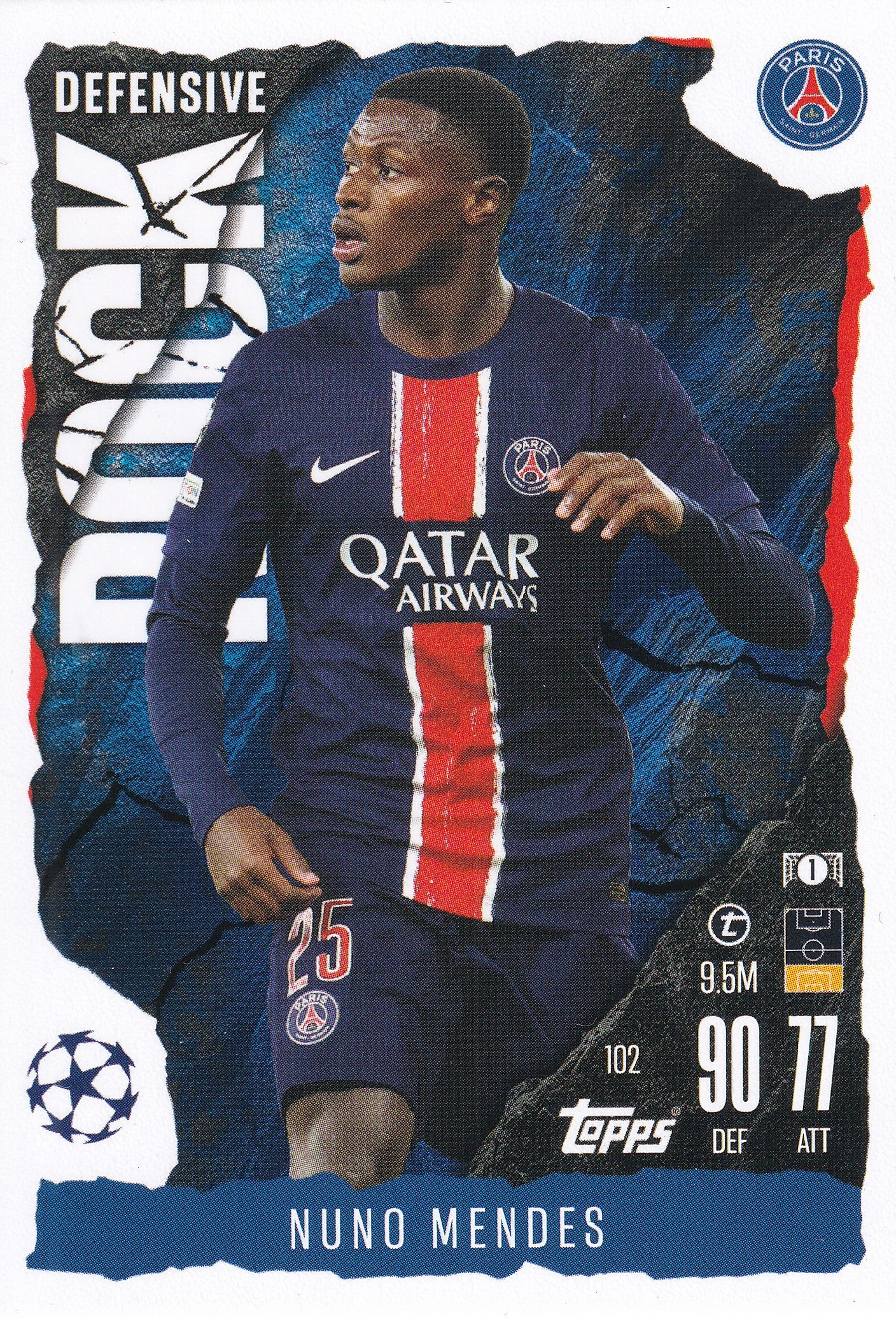 102. NUNO MENDES - PARIS SAINT-GERMAIN - DEFENSIVE ROCK