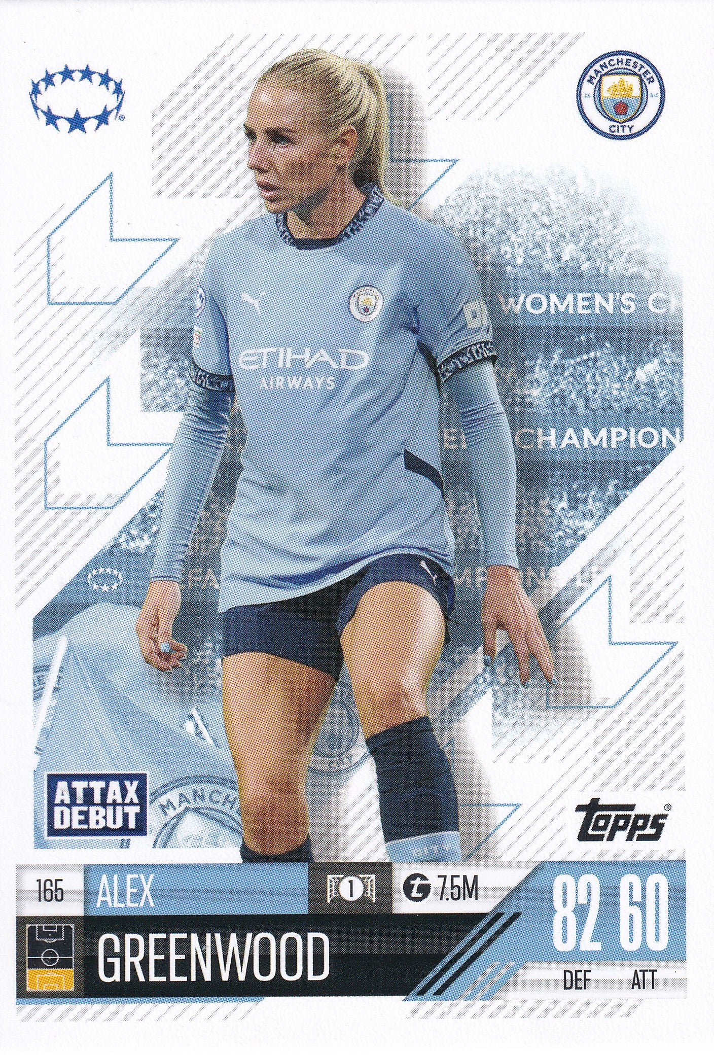 165. ALEX GREENWOOD - MANCHESTER CITY - ATTAX DEBUT
