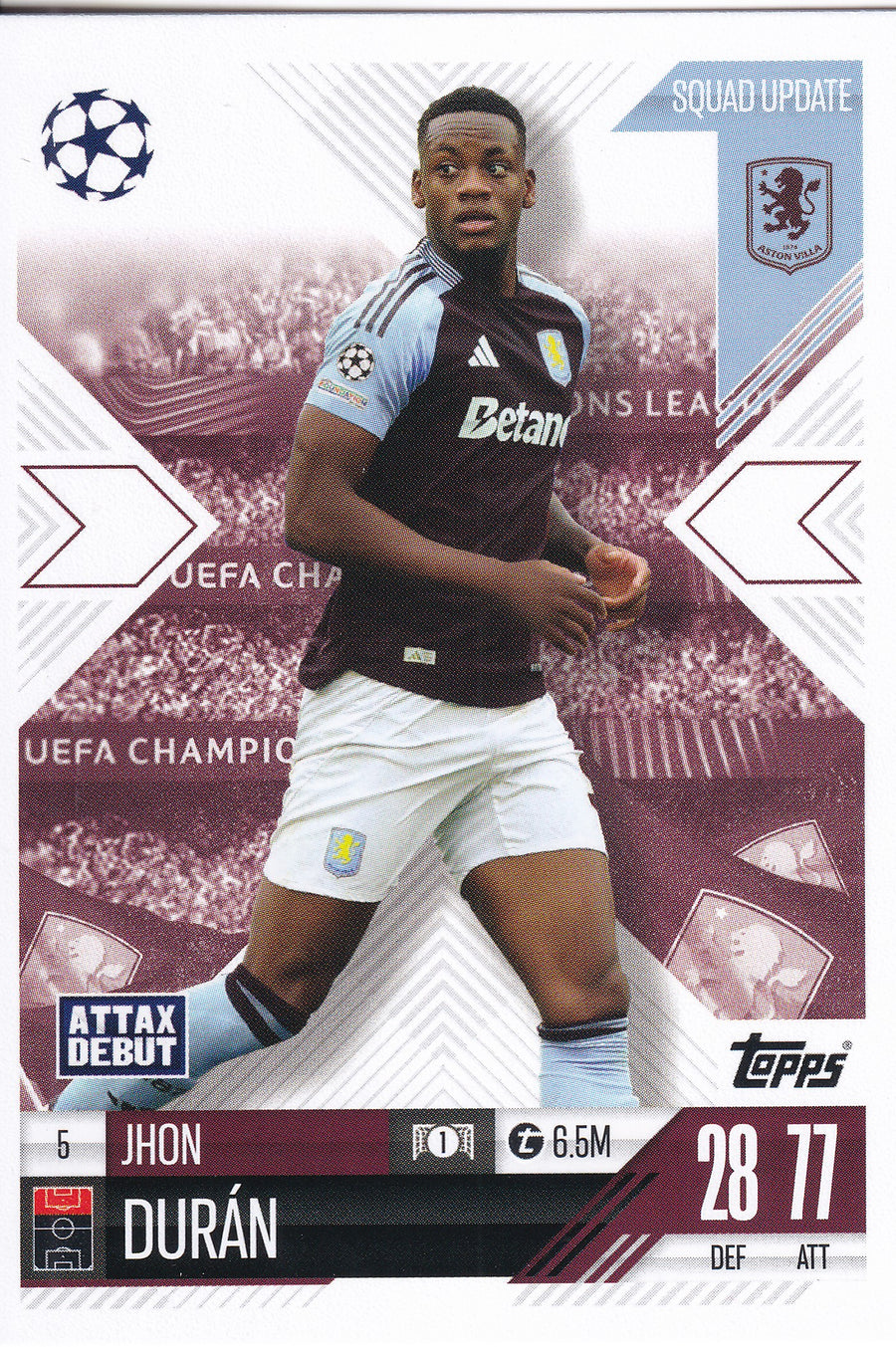 005. JHON DURAN - ASTON VILLA - SQUAD UPDATE