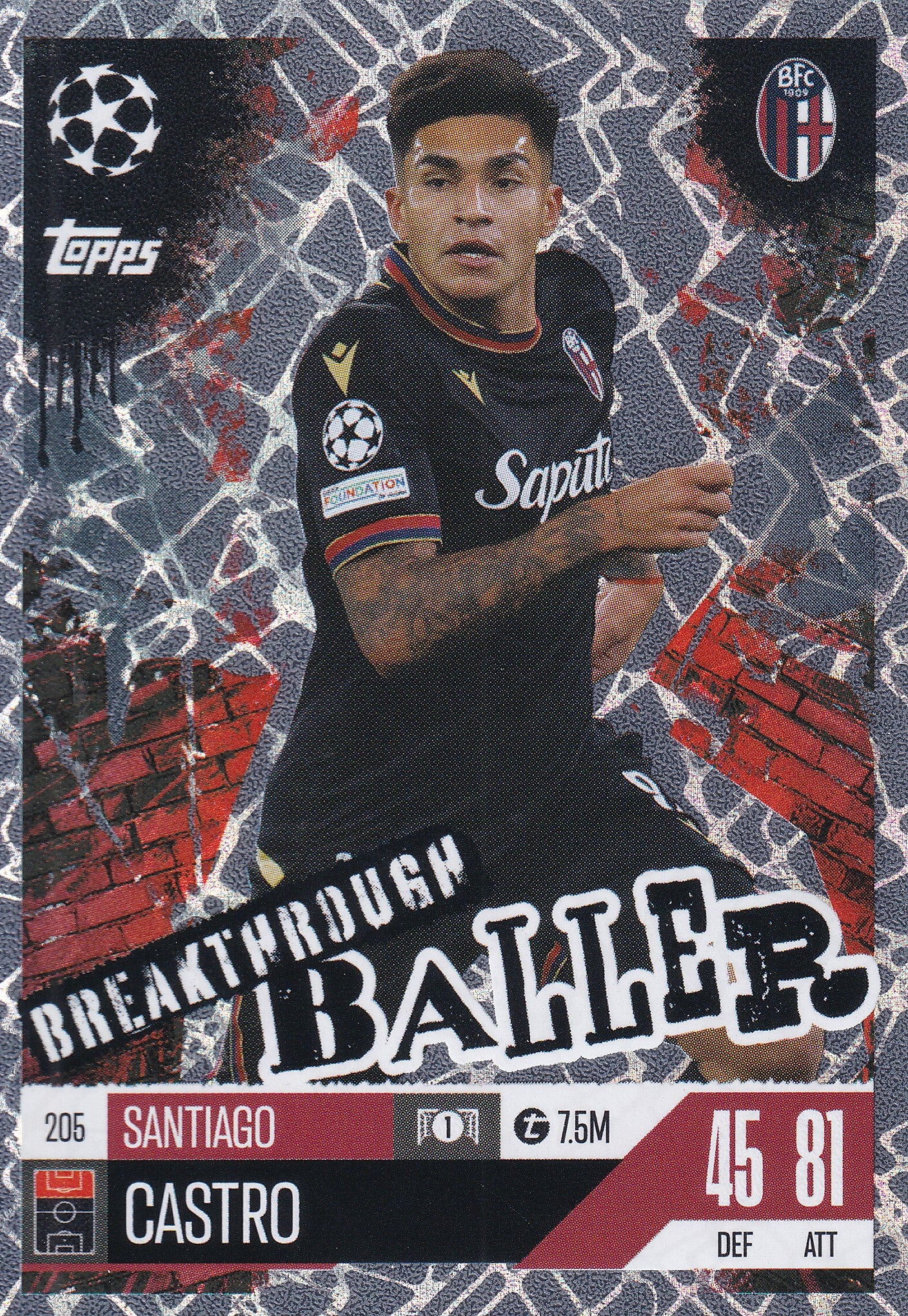 205. SANTIAGO CASTRO - BOLOGNA 1909 - BREAKTHROUGH BALLER