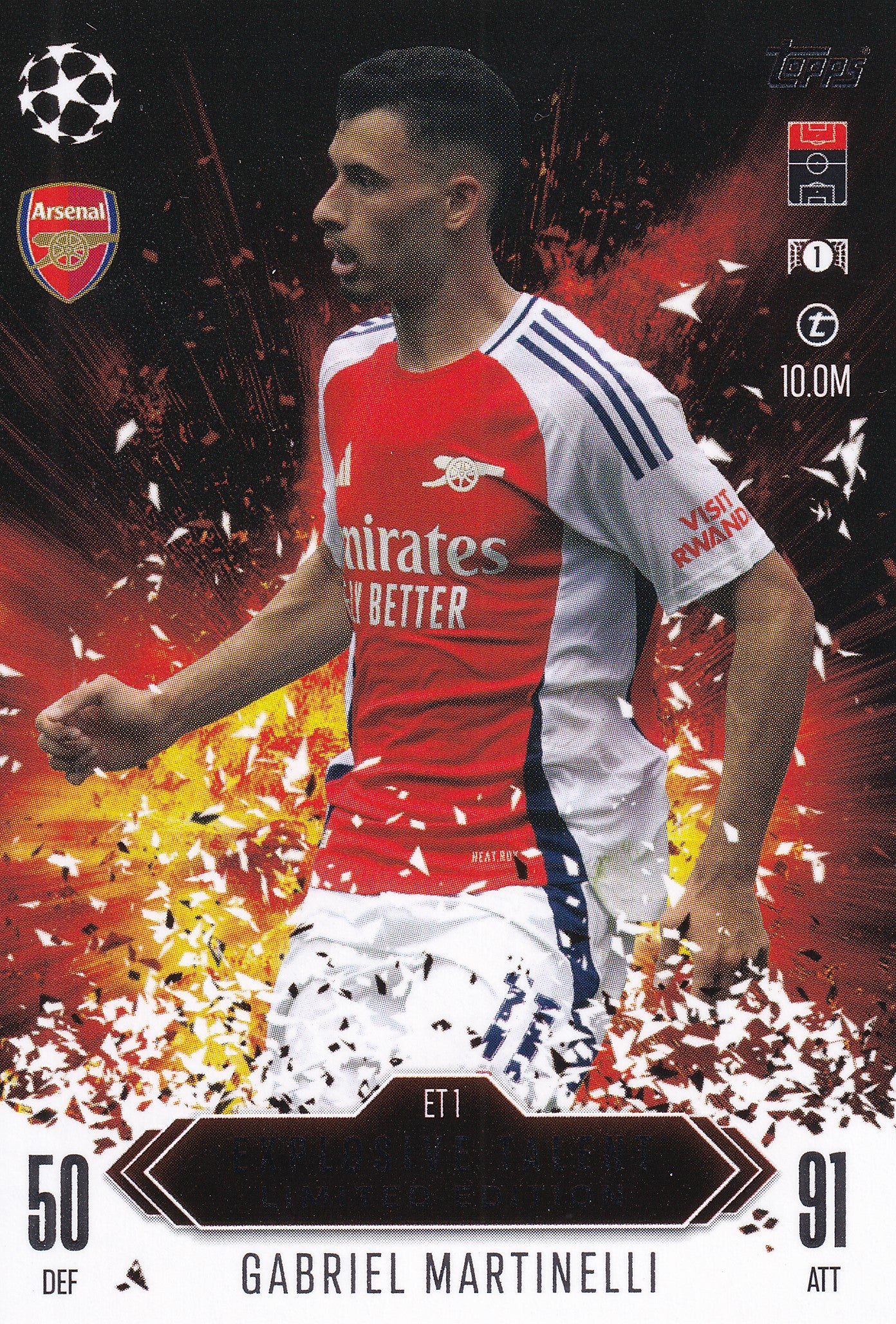 ET-01. GABRIEL MARTINELLI - ARSENAL - EXPLOSIVE TALENT - LIMITED EDITION