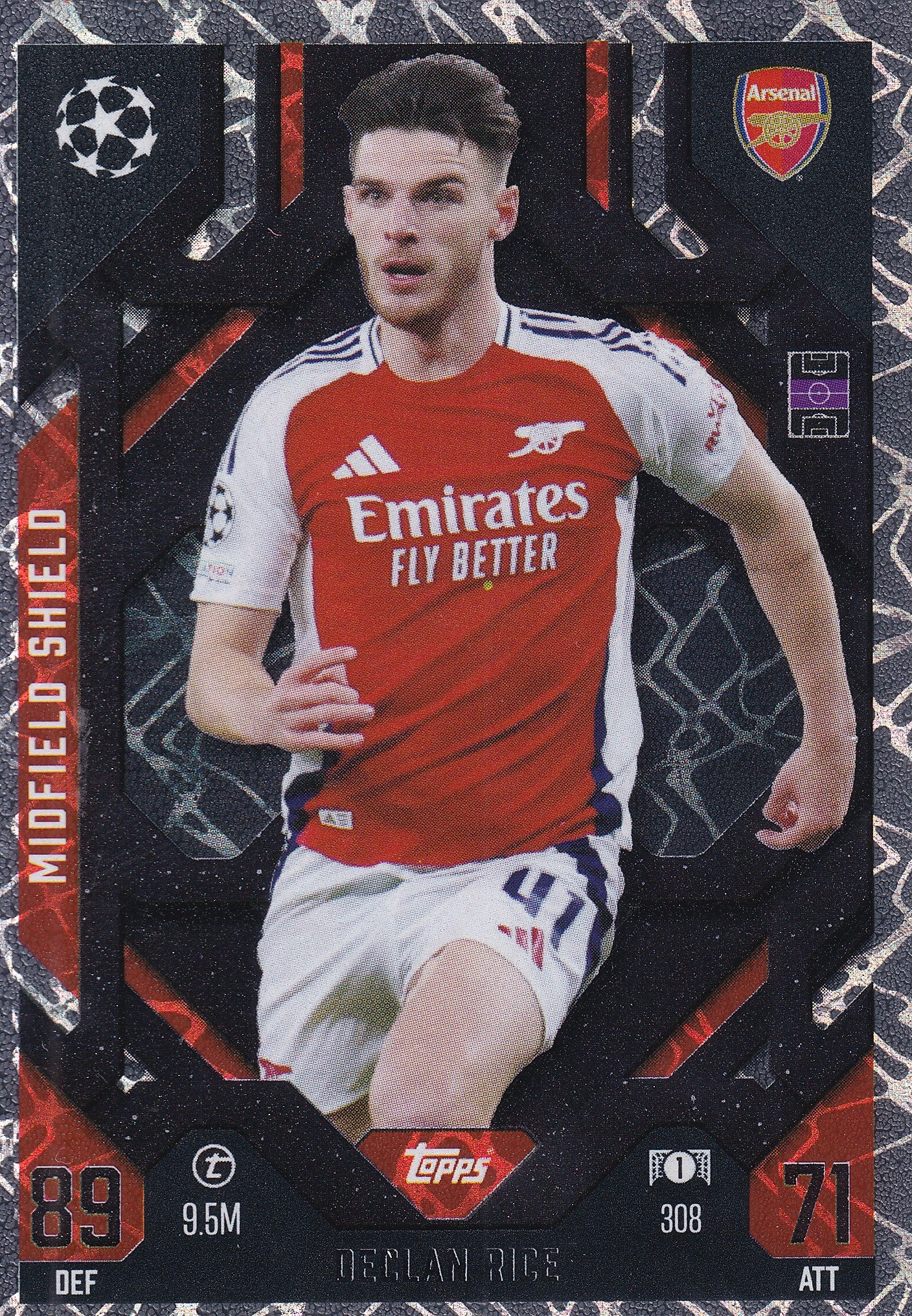 308. DECLAN RICE - ARSENAL - MIDFIELD SHIELD