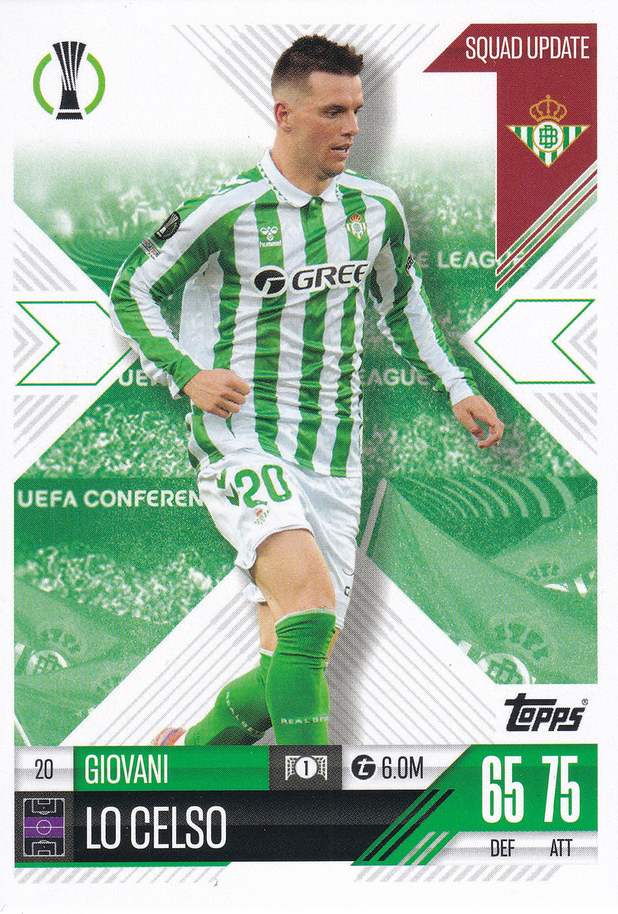 020. GIOVANI LO CELSO - REAL BETIS - SQUAD UPDATE