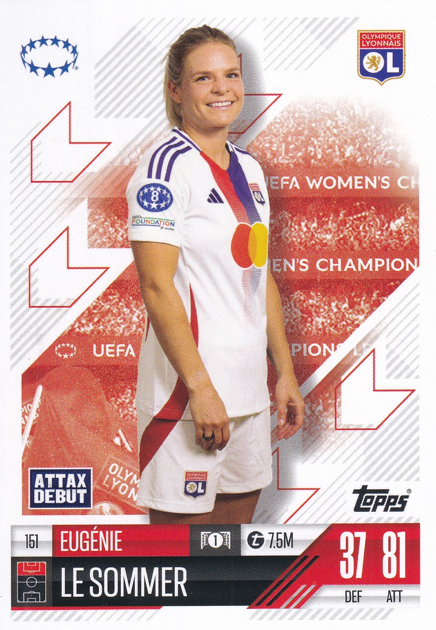 151. EUGENIE LE SOMMER - OLYMPIQUE LYONNAISE - ATTAX DEBUT