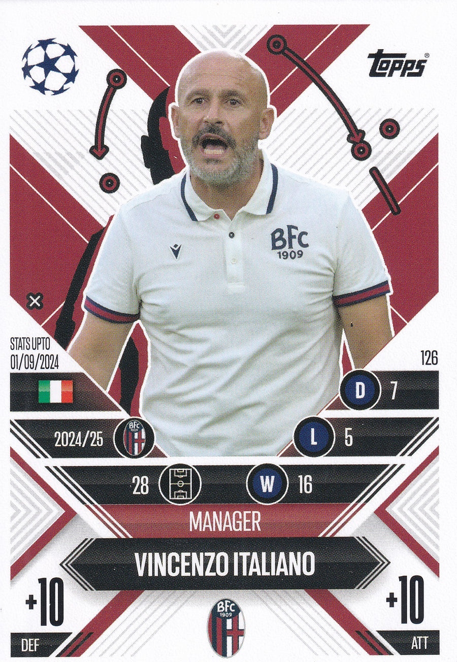 126. VINCENZO ITALIANO - BOLOGNA 1909 - MANAGER