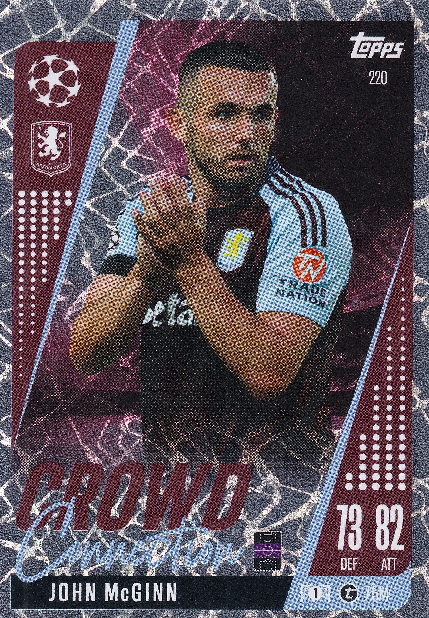220. JOHN McGINN - ASTON VILLA - CROWD CONNECTION