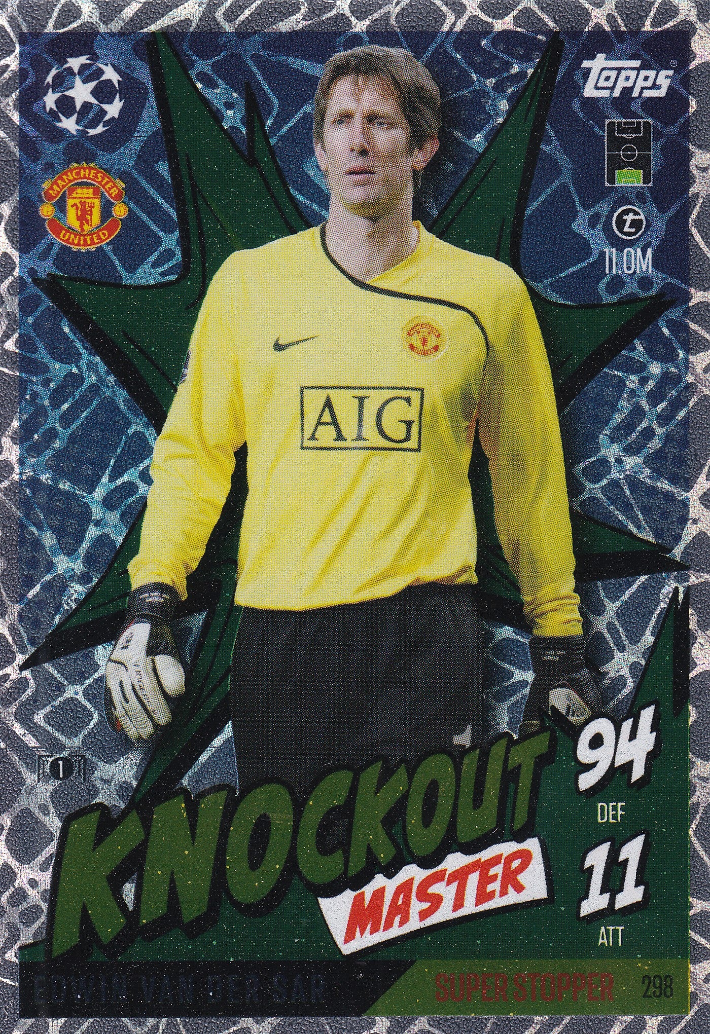298. EDWIN VAN DER SAR - MANCHESTER UNITED - KNOCKOUT MASTER