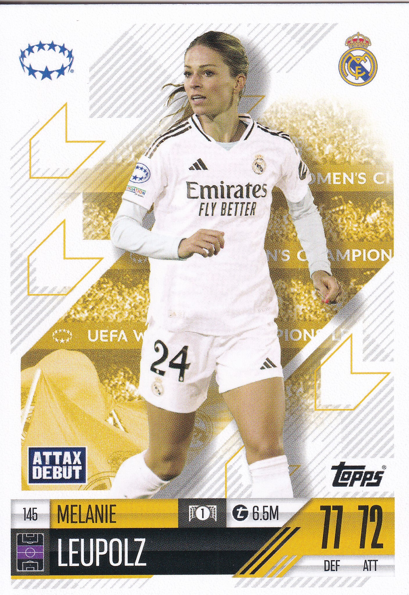 145. MELANIE LEUPOLZ - REAL MADRID - ATTAX DEBUT