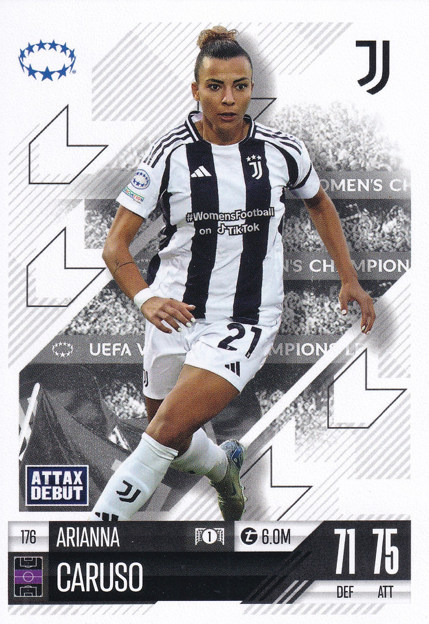 176. ARIANNA CARUSO - JUVENTUS - ATTAX DEBUT