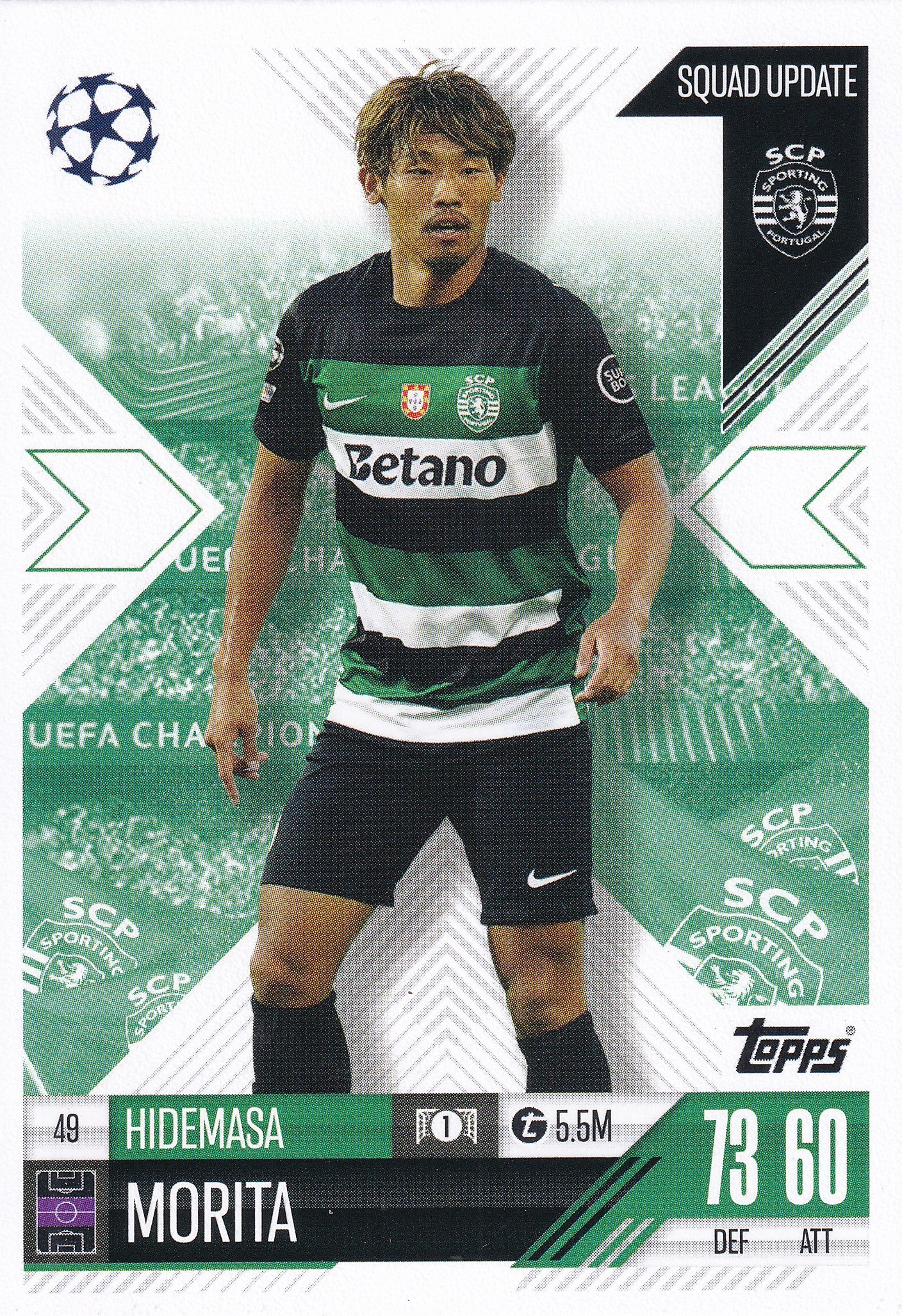 049. HIDEMASA MORITA - SPORTING LISBOA - SQUAD UPDATE