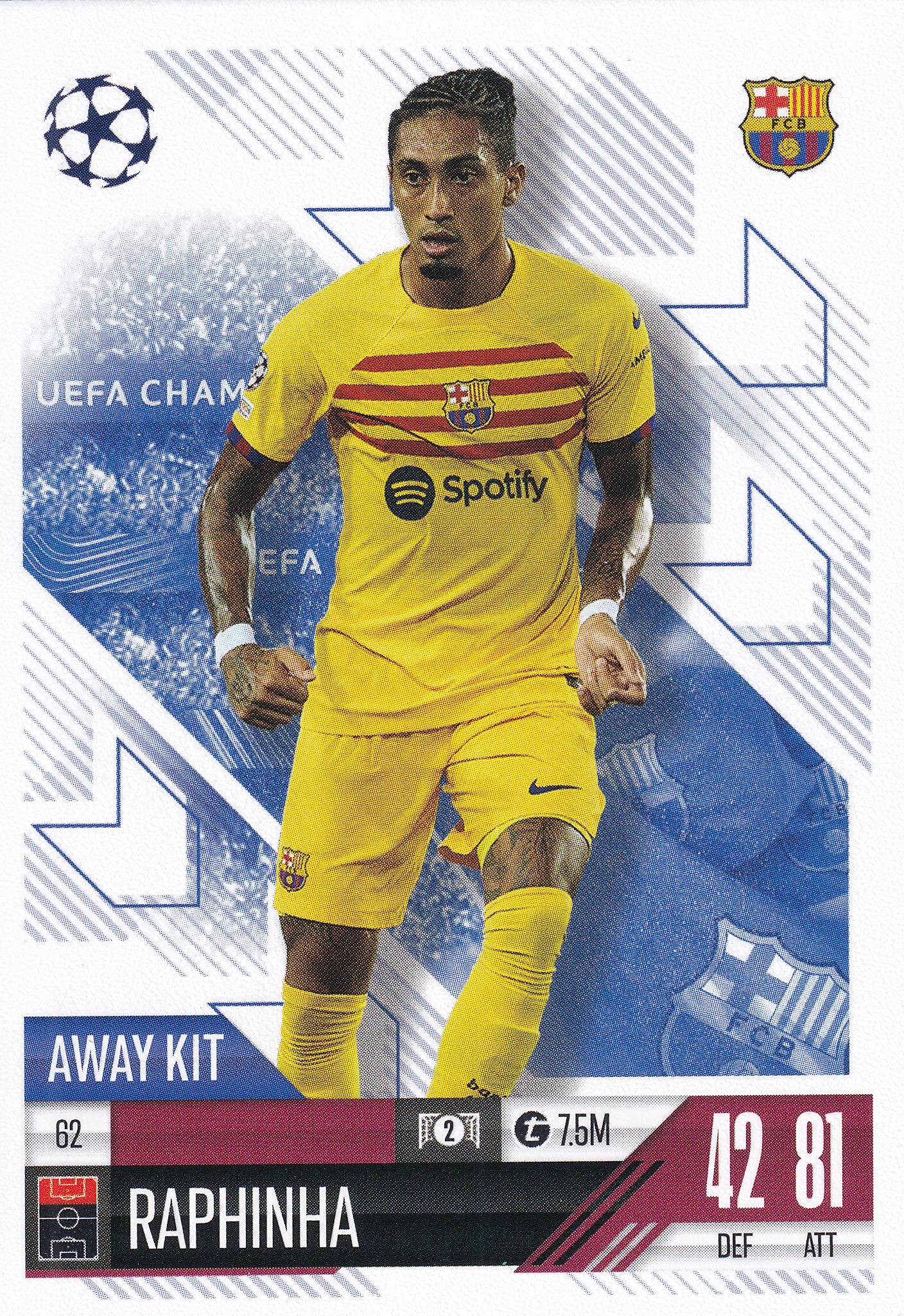 062. RAPINHA - BARCELONA - AWAY KIT