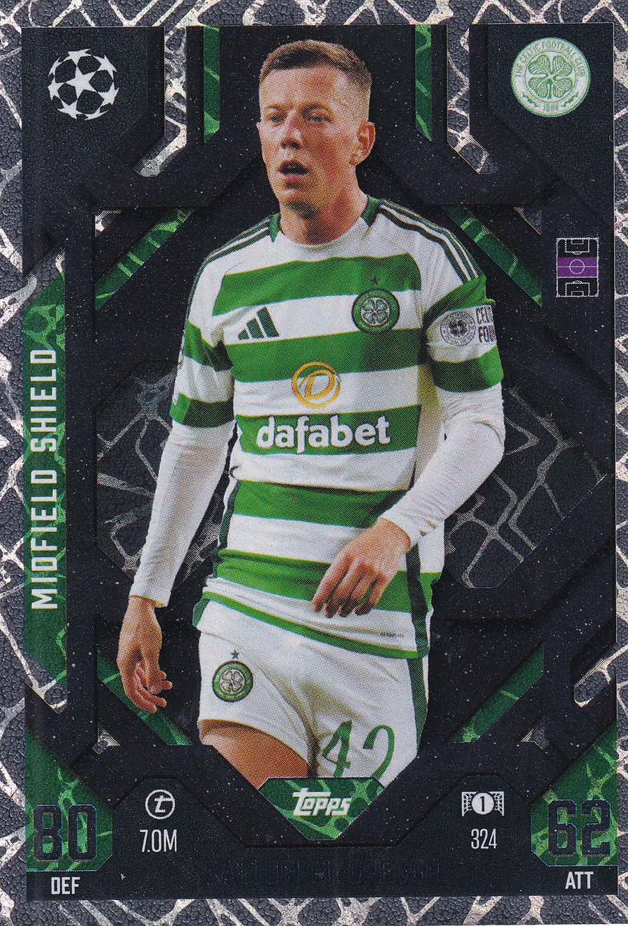 324. CALLUM McGREGOR - CELTIC - MIDFIELD SHIELD