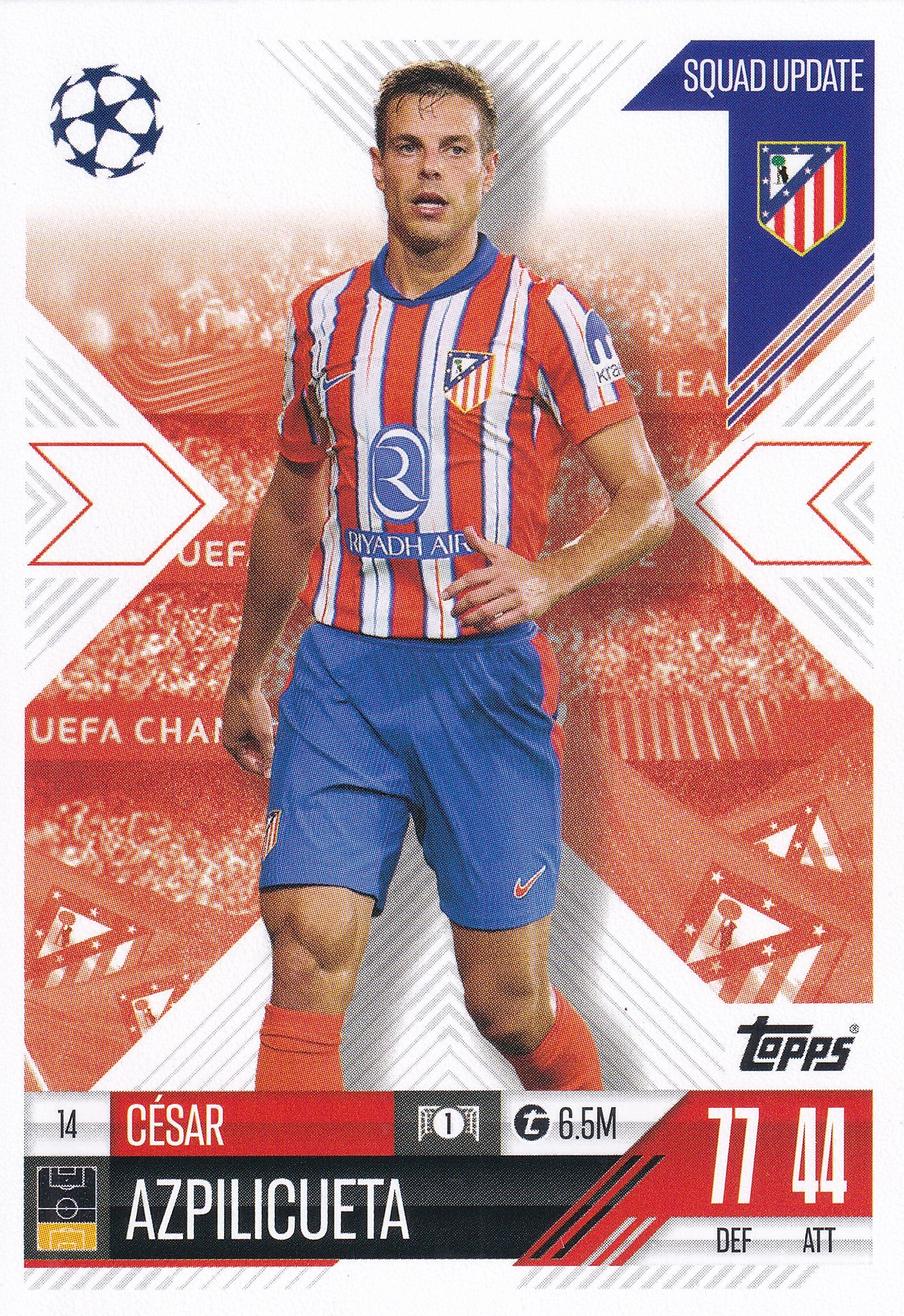 014. CESAR AZPILICUETA - ATLETICO DE MADRID - SQUAD UPDATE
