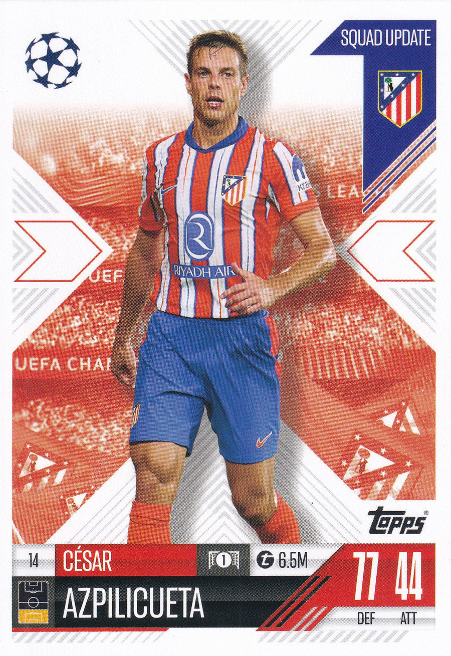 014. CESAR AZPILICUETA - ATLETICO DE MADRID - SQUAD UPDATE