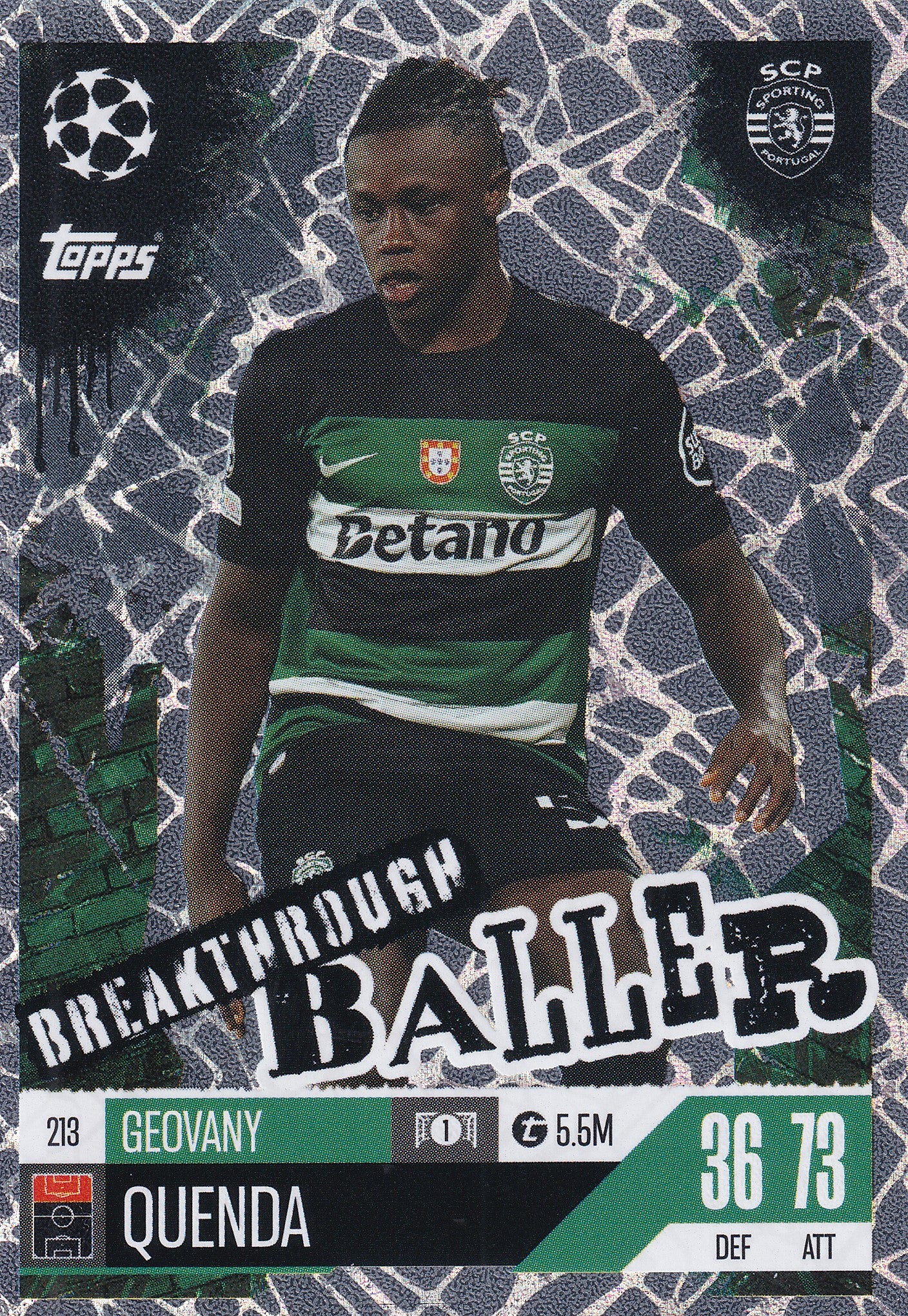 213. GEOVANY QUENDA - SPORTING LISBOA - BREAKTHROUGH BALLER