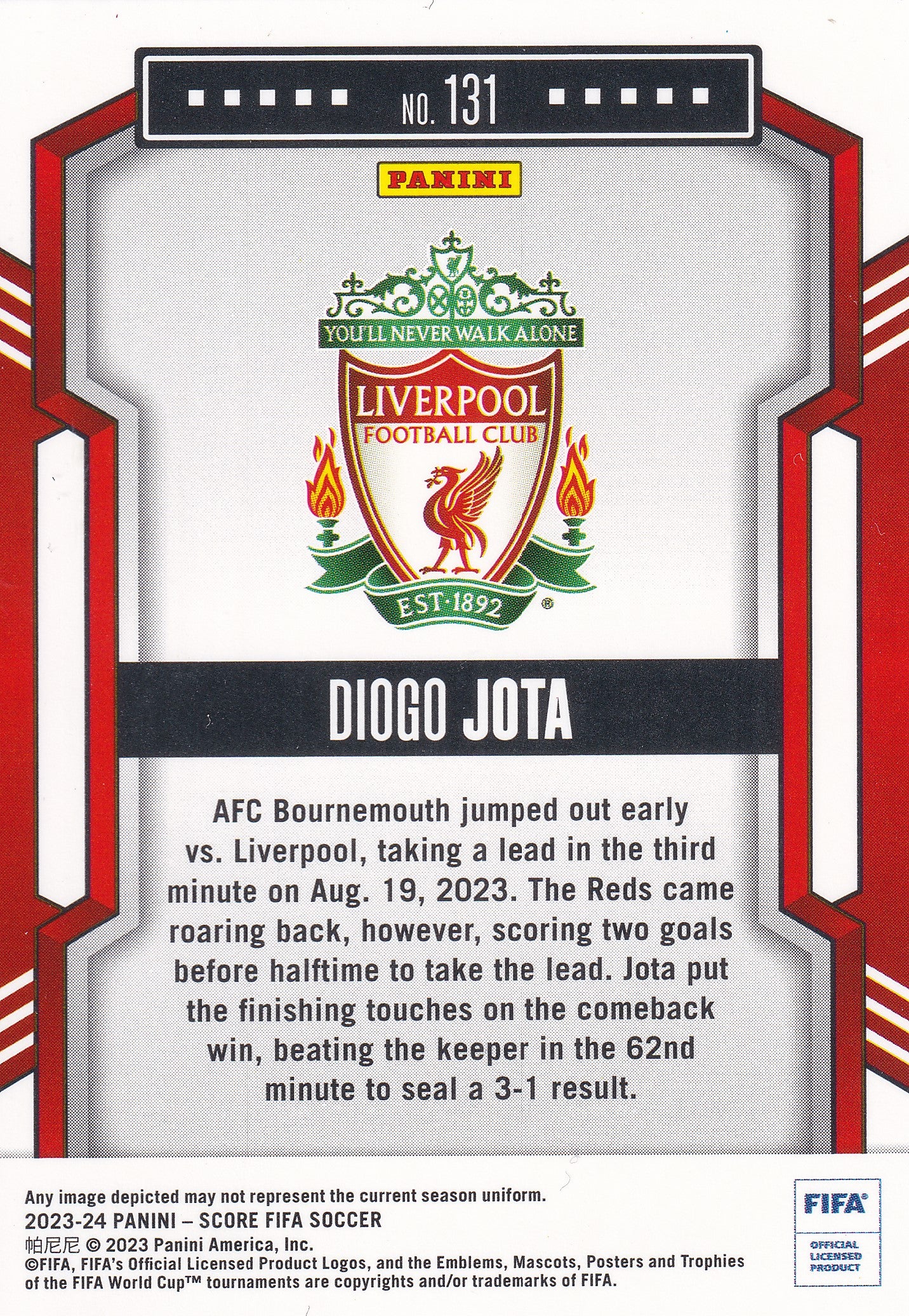 131. DIOGO JOTA - LIVERPOOL FC - SILVER