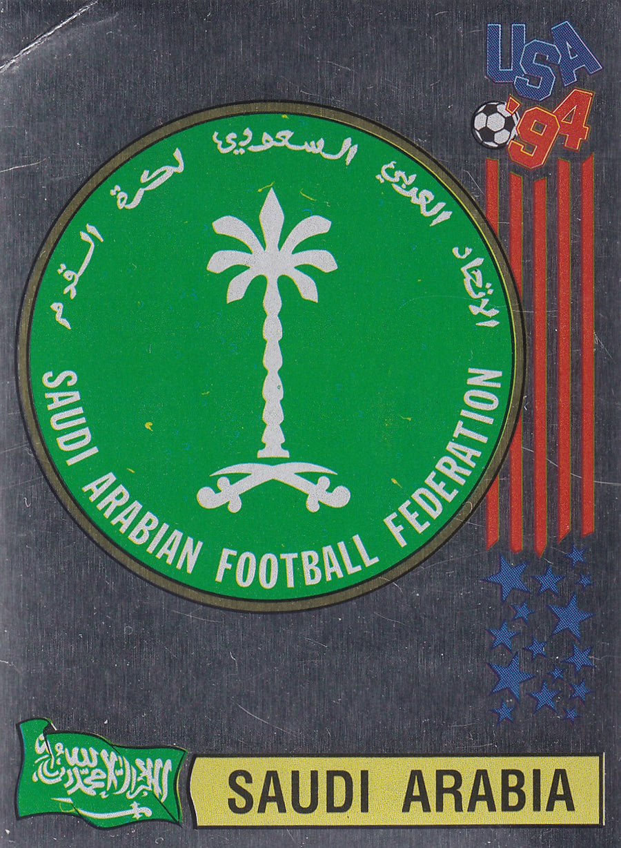 435. SAUDI ARABIA - NATIONAL TEAM BADGE - SILVER FOIL