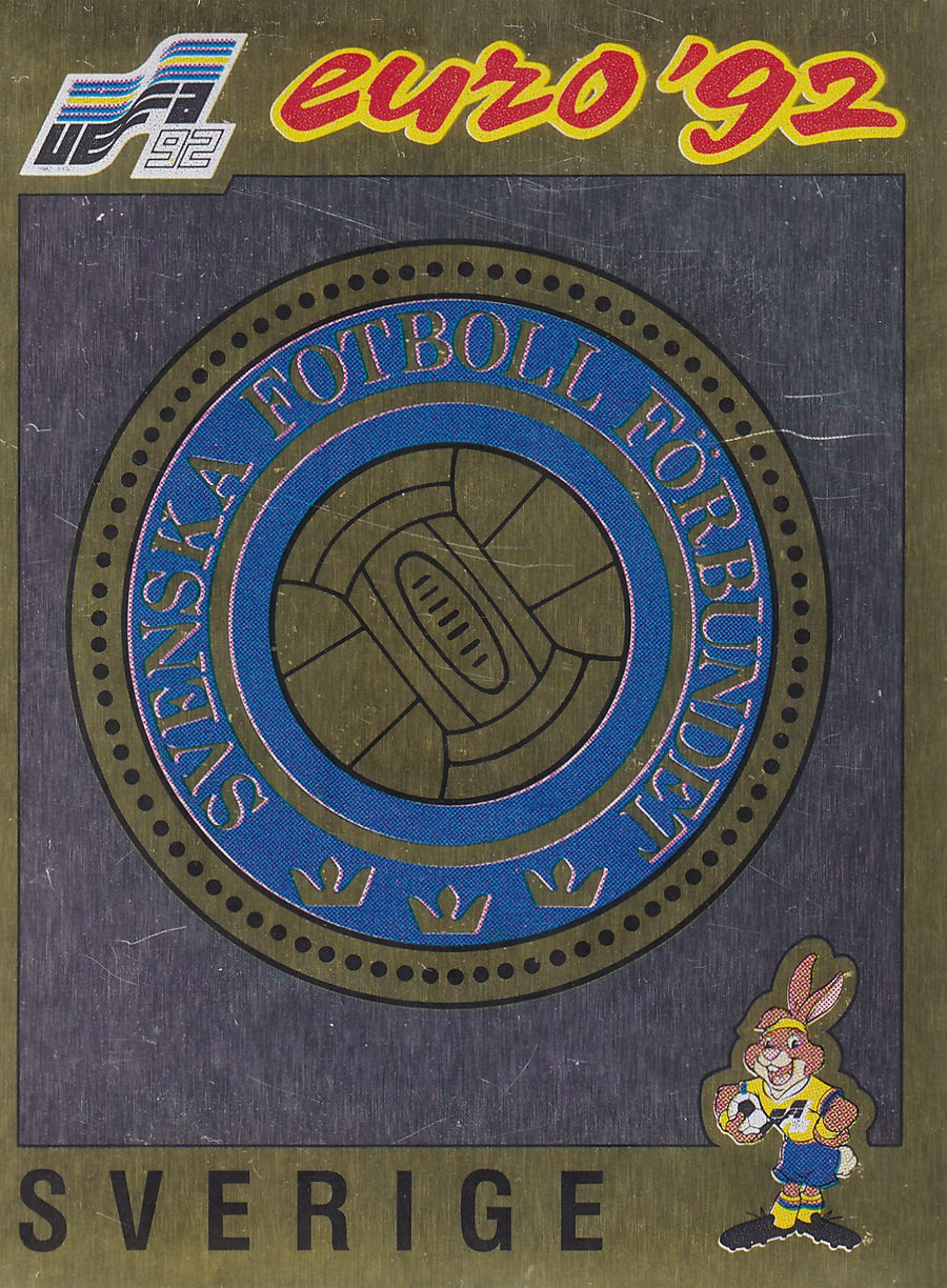 017. SVERIGE - NATIONAL TEAM BADGE - GOLD FOIL
