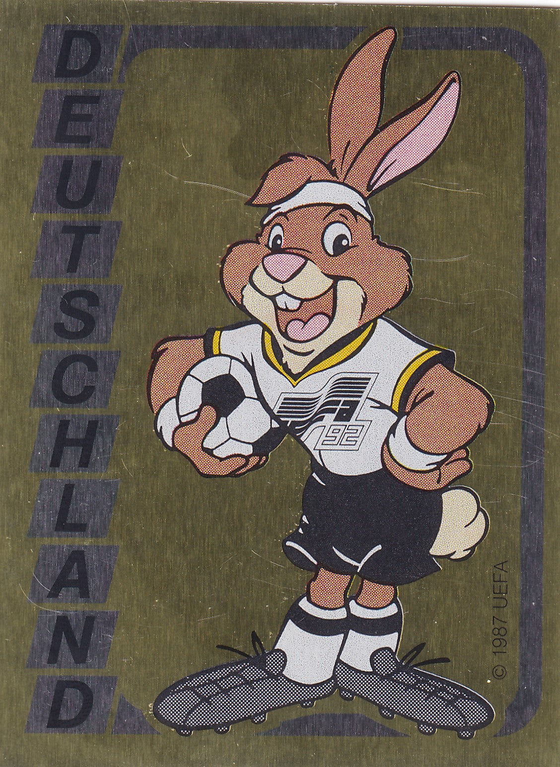 191. DEUTSCHLAND - MASKOT - GOLD FOIL