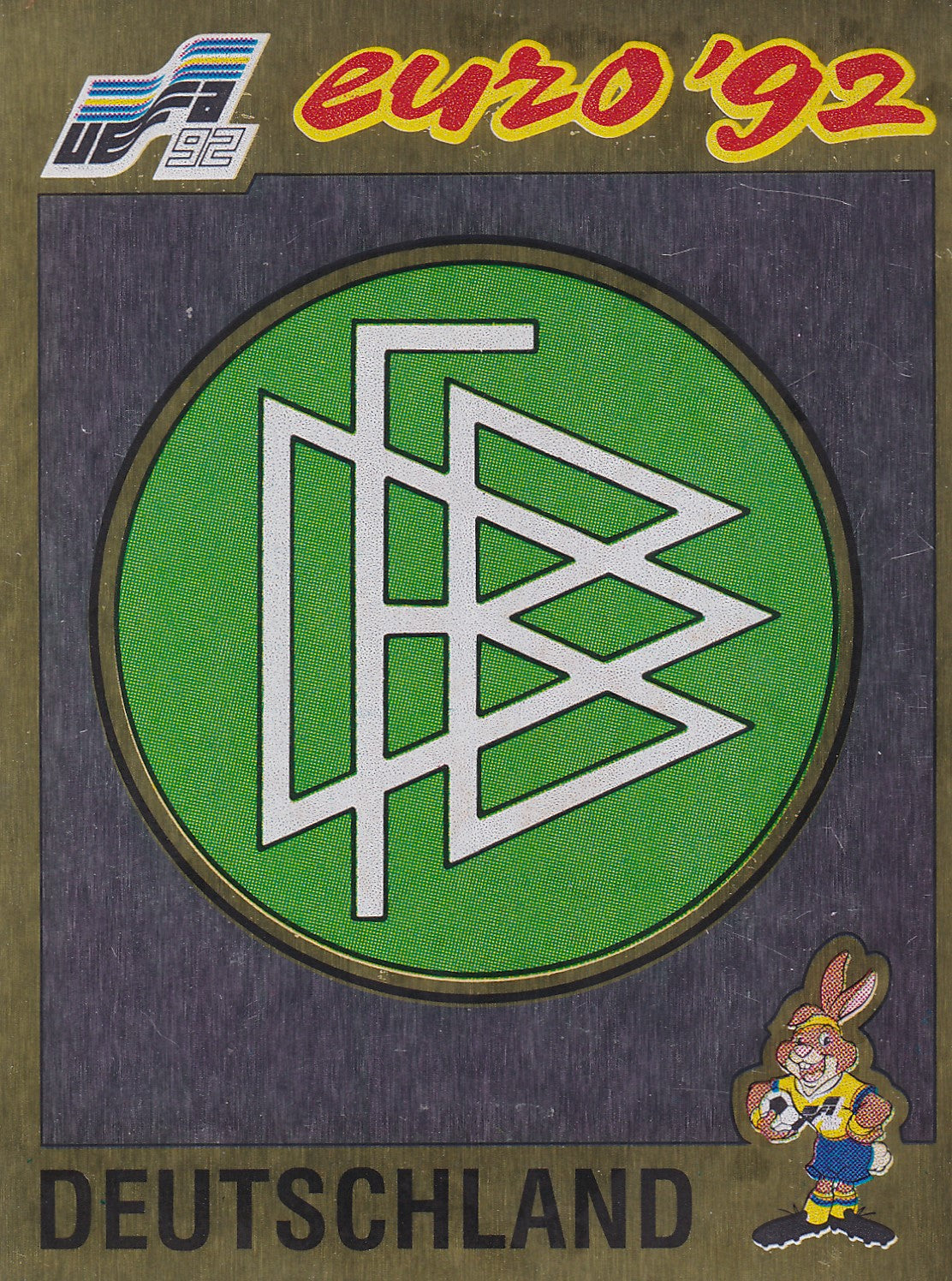 192. DEUTSCHLAND - NATIONAL TEAM BADGE - GOLD FOIL