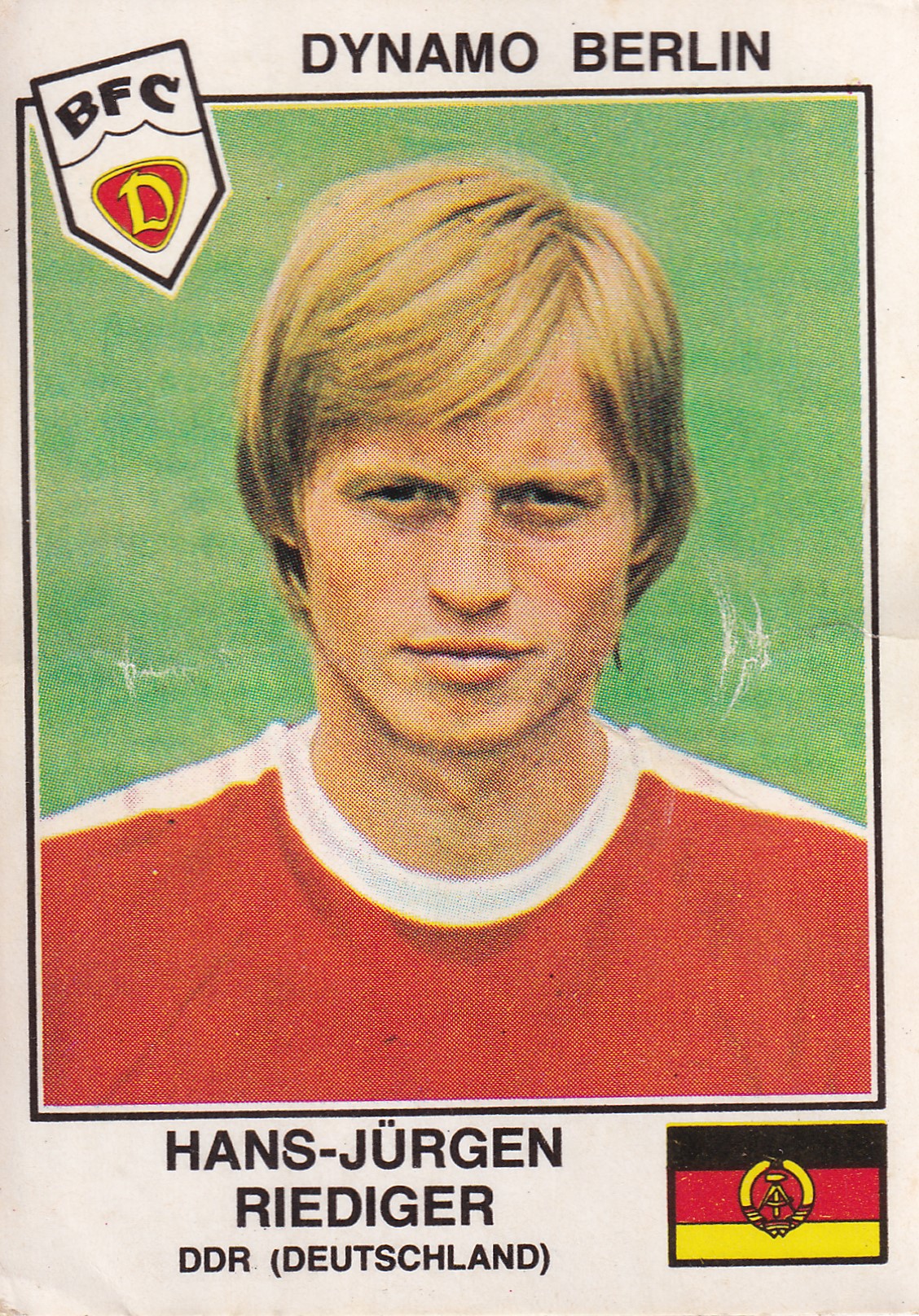 367. HANS-JURGEN RIEDIGER - DYNAMO BERLIN