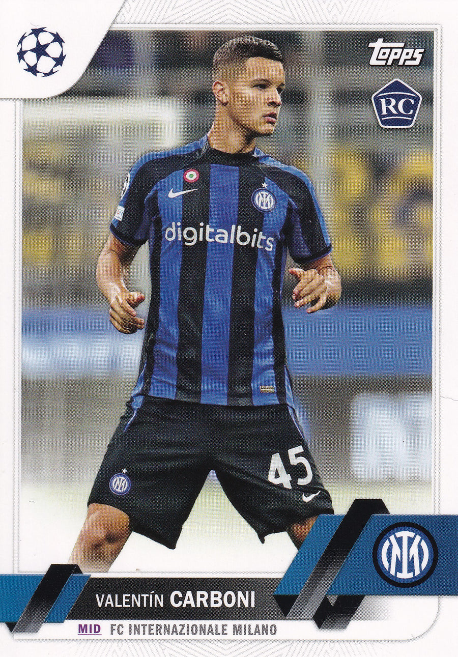 006. VALENTIN CARBONI - FC INTERNATIONALE MILANO - ROOKIE CARD