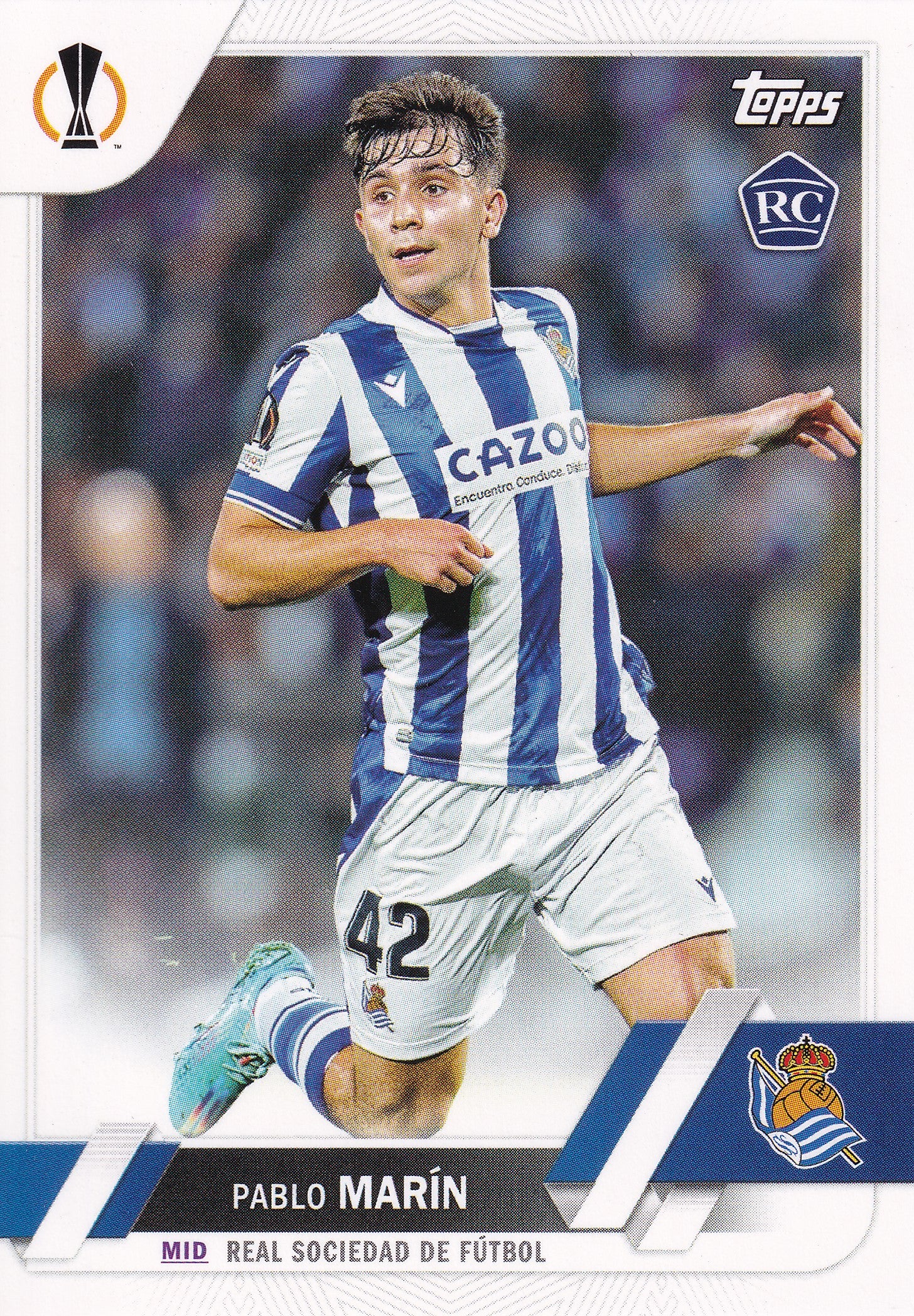 145. PABLO MARIN - REAL SOCIEDAD DE FUTBOL - ROOKIE CARD