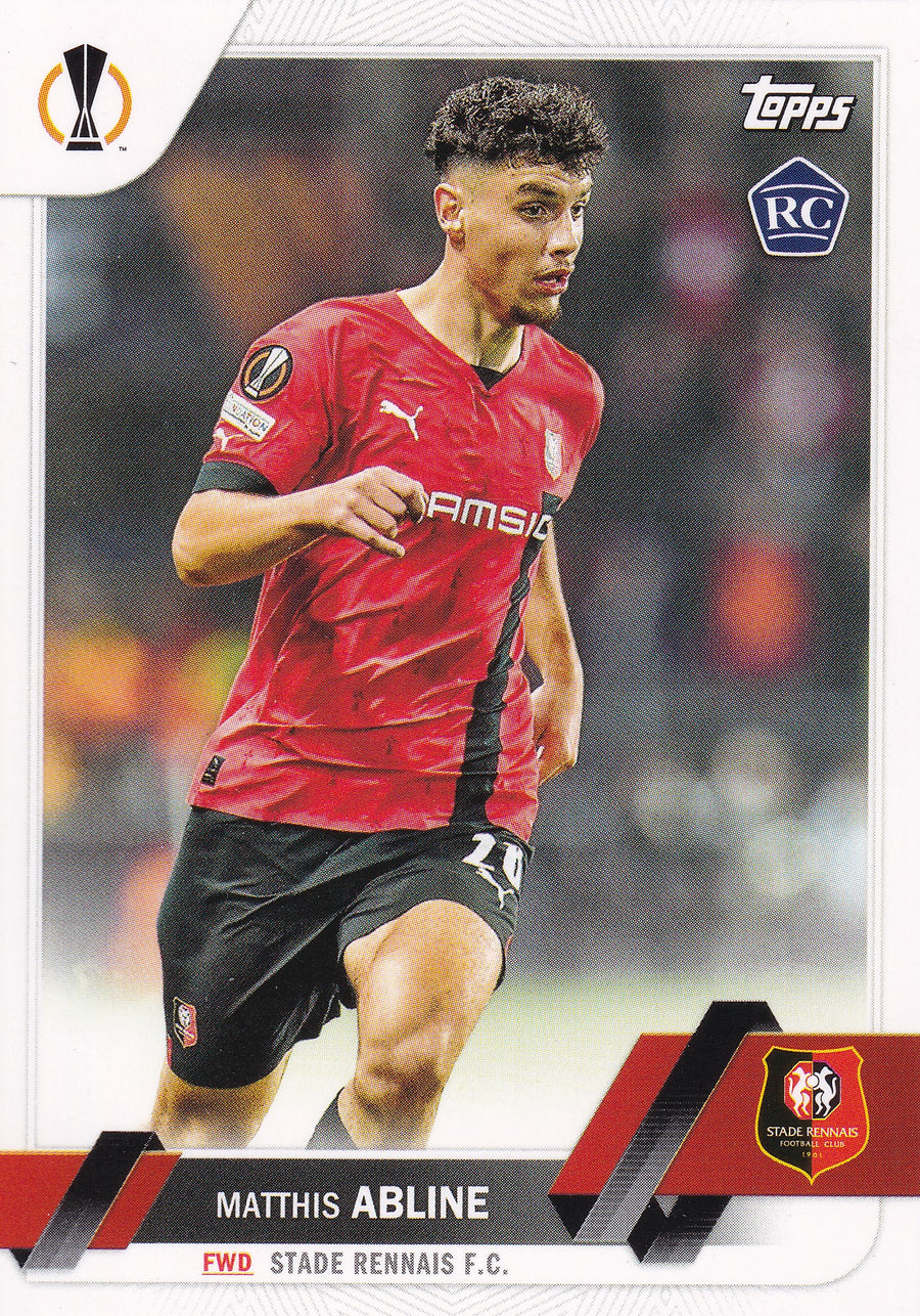 167. MATTHIS ABLINE - STADE RENNAIS F.C. - ROOKIE CARD