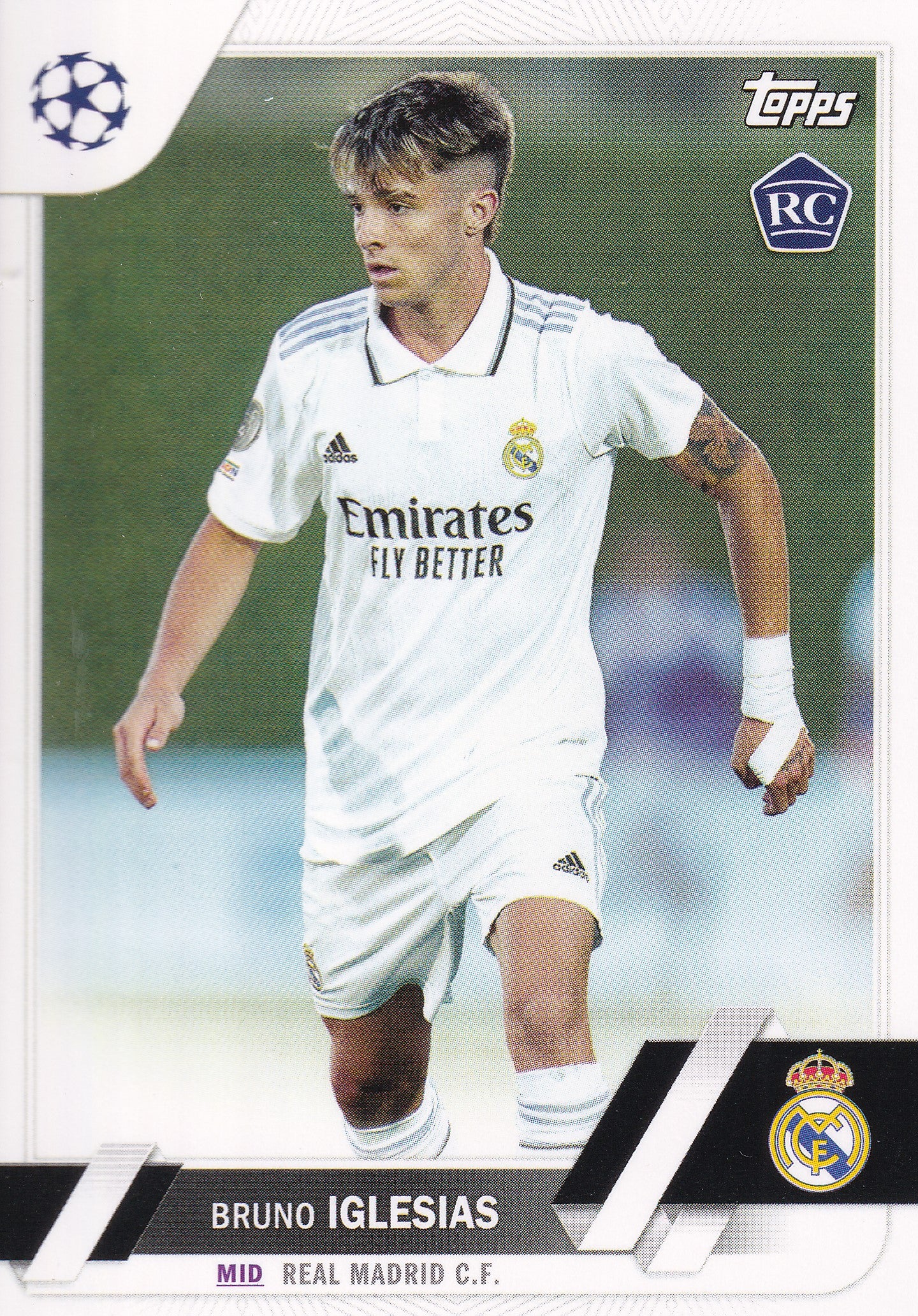 114. BRUNO IGLESIAS - REAL MADRID C.F. - ROOKIE CARD