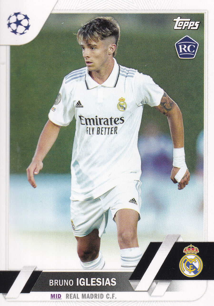 114. BRUNO IGLESIAS - REAL MADRID C.F. - ROOKIE CARD