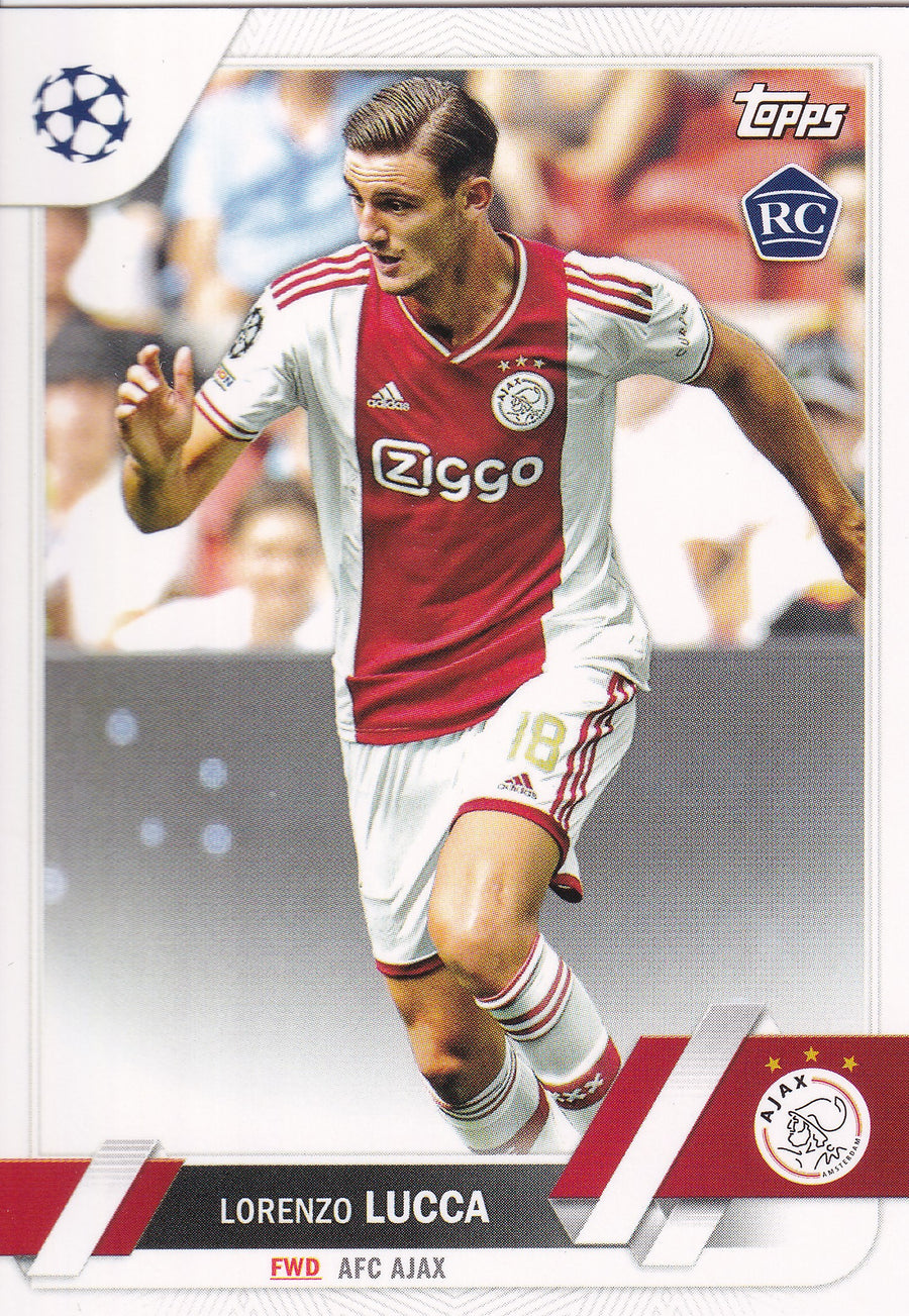 143. LORENZO LUCCA - AFC AJAX - ROOKIE CARD
