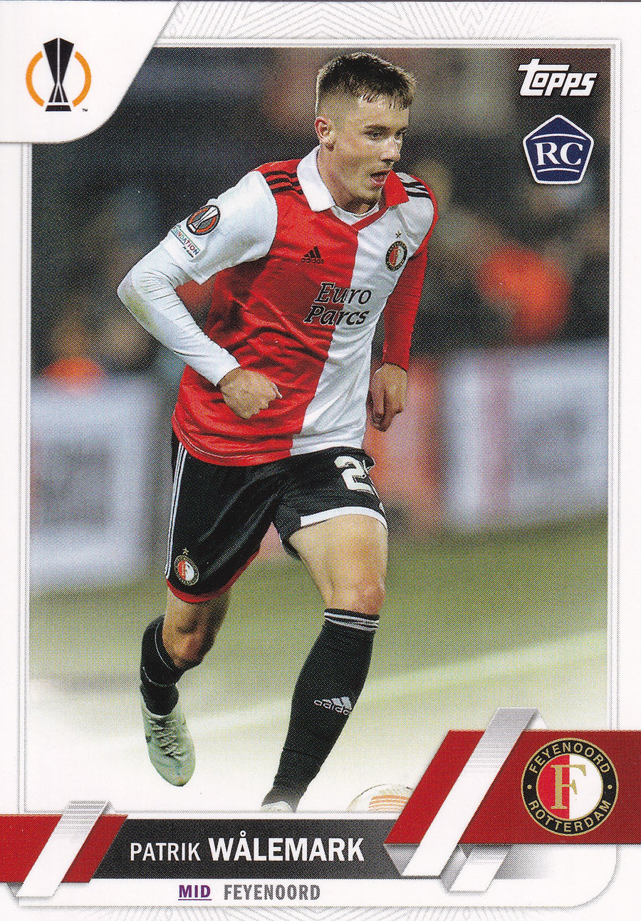 182. PATRIK WÅLEMARK - FEYENOORD - ROOKIE CARD