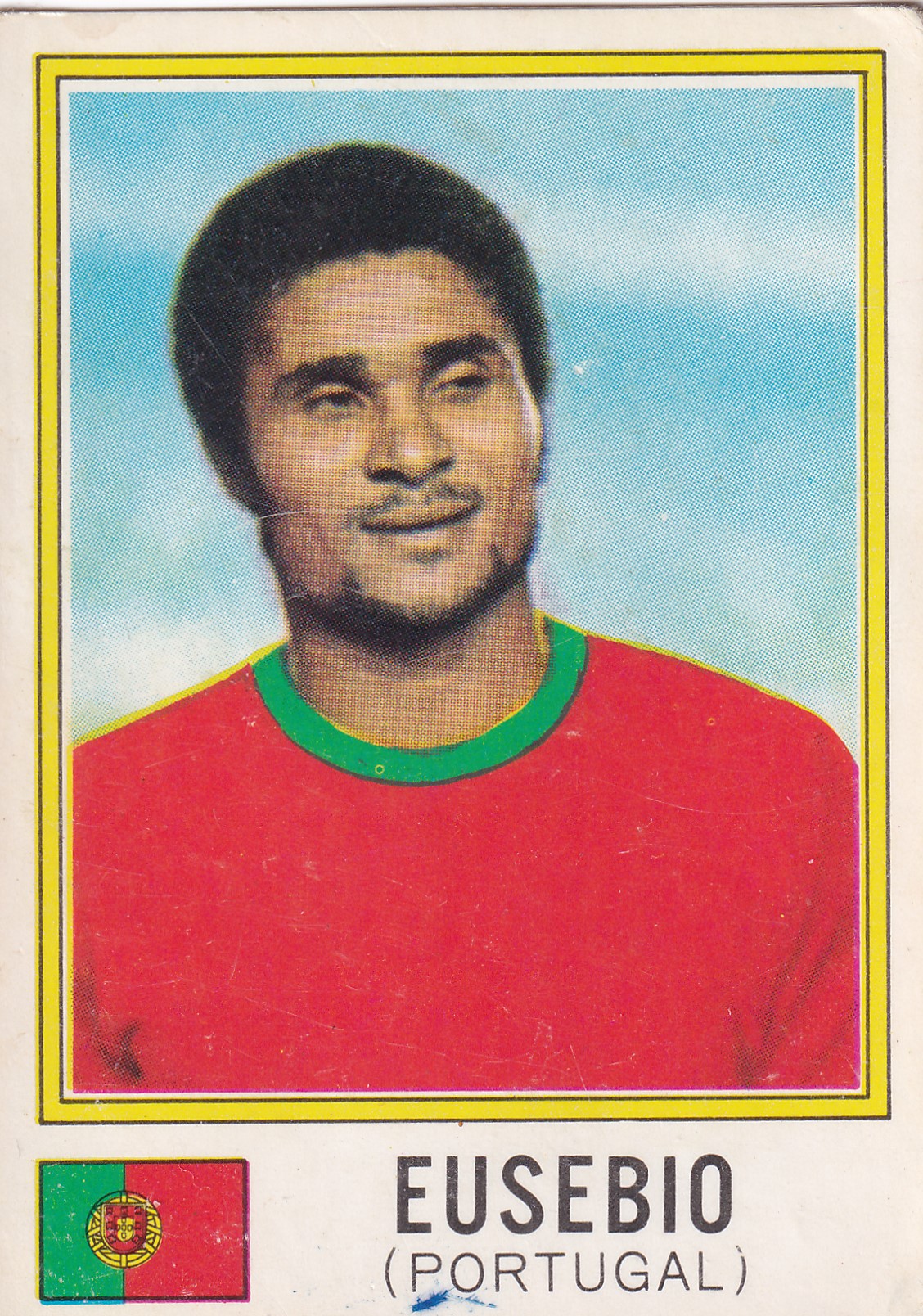 396. EUSEBIO - PORTUGAL - DRAWN WITH PEN