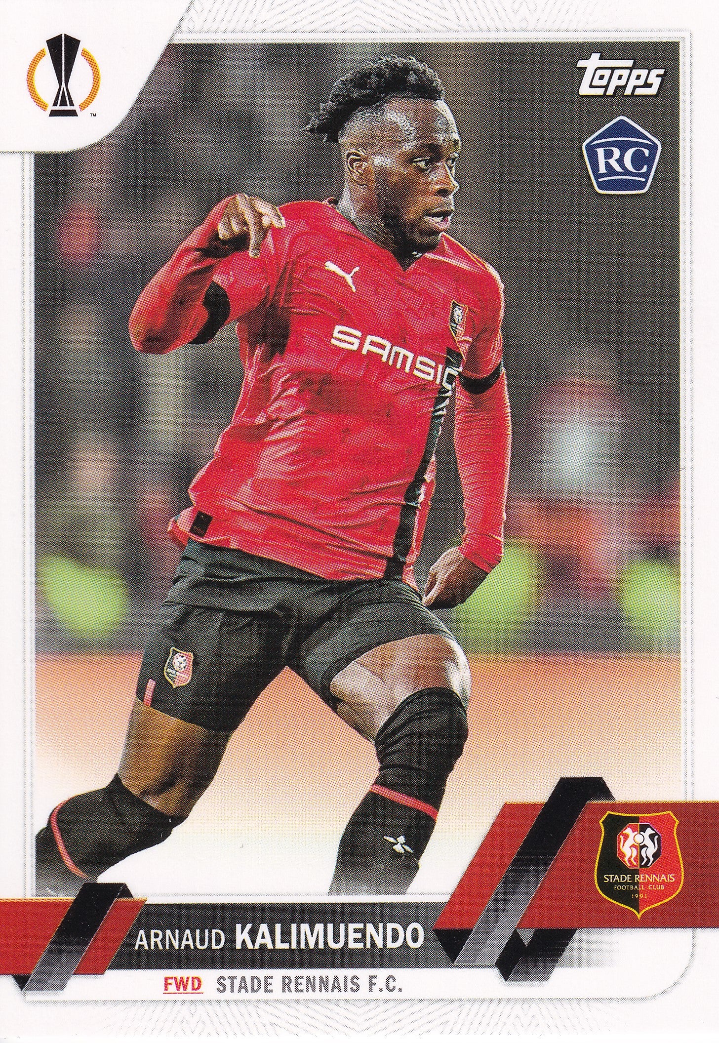 195. ARNAUD KALIMUENDO - STADE RENNAIS F.C. - ROOKIE CARD