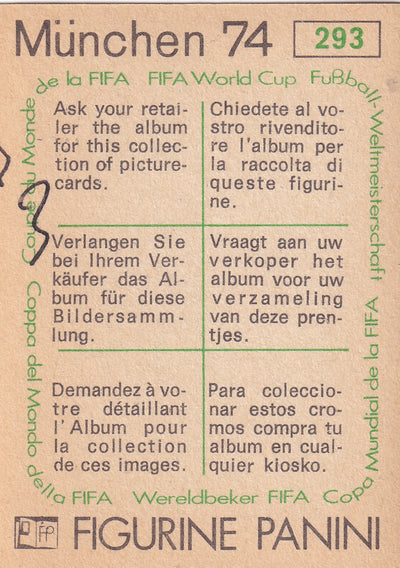 293. MAURO BELLUGI - ITALIA - DRAWN ON BACK