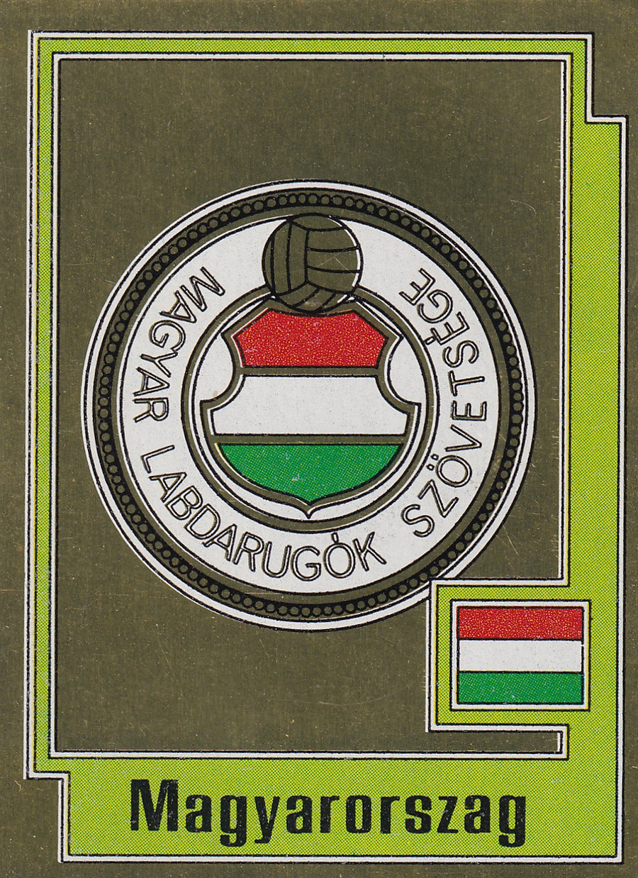 219. MAGYARORSZAG - NATIONAL TEAM BADGE - GOLD FOIL