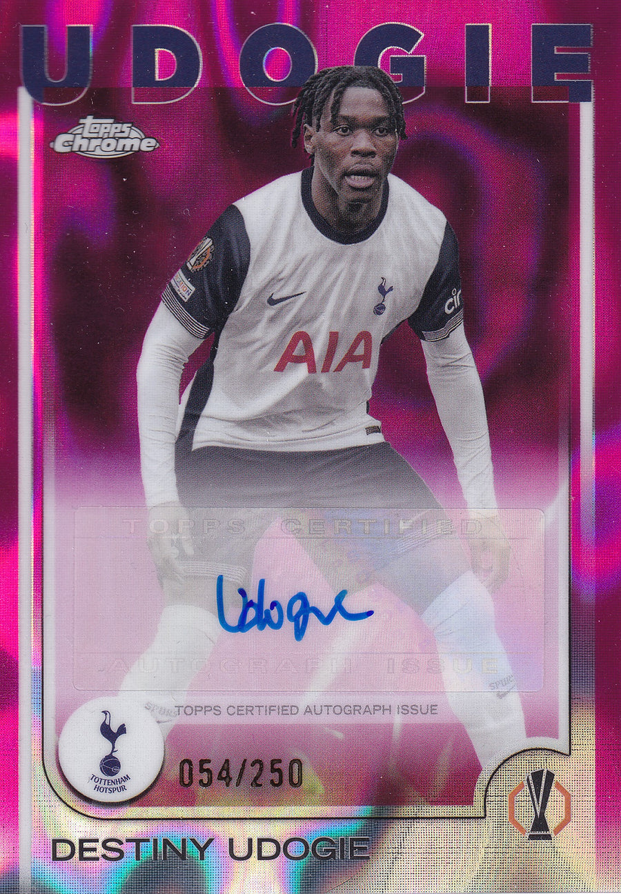 CA-DU. DESTINY UDOGIE - TOTTENHAM HOTSPUR - PINK LAVA - AUTO /250