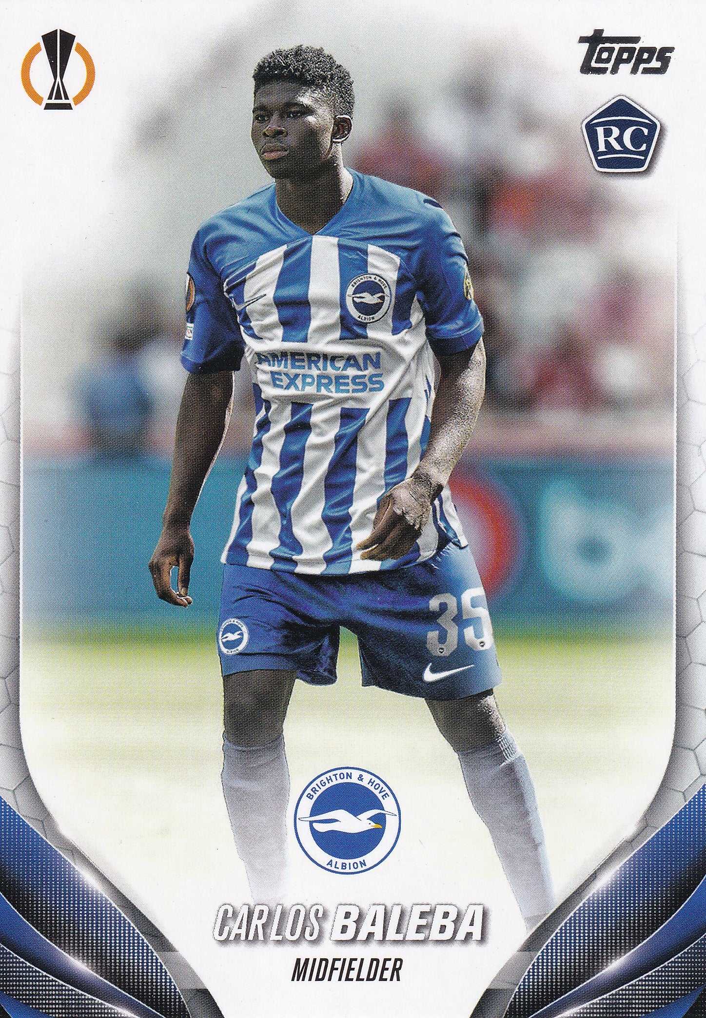 113. CARLOS BALEBA - BRIGHTON - ROOKIE CARD