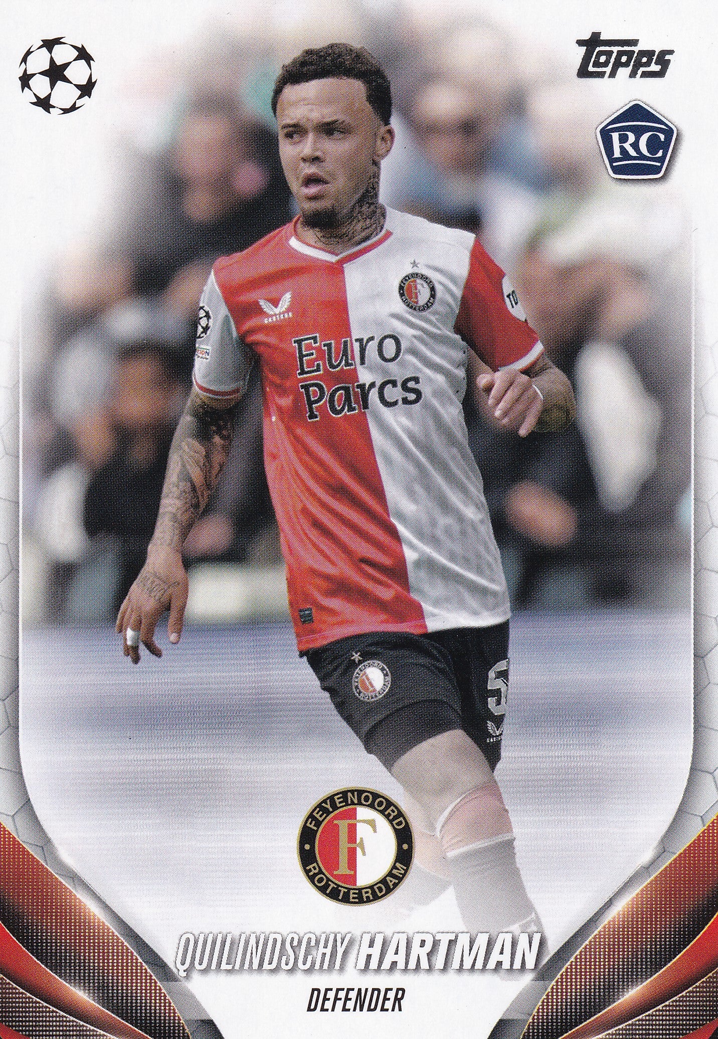 185. QUILINDSCHY HARTMAN - FEYENOORD - ROOKIE CARD