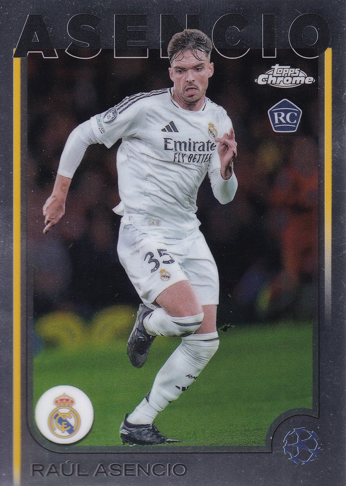 186. RAUL ASENCIO - REAL MADRID - ROOKIE CARD